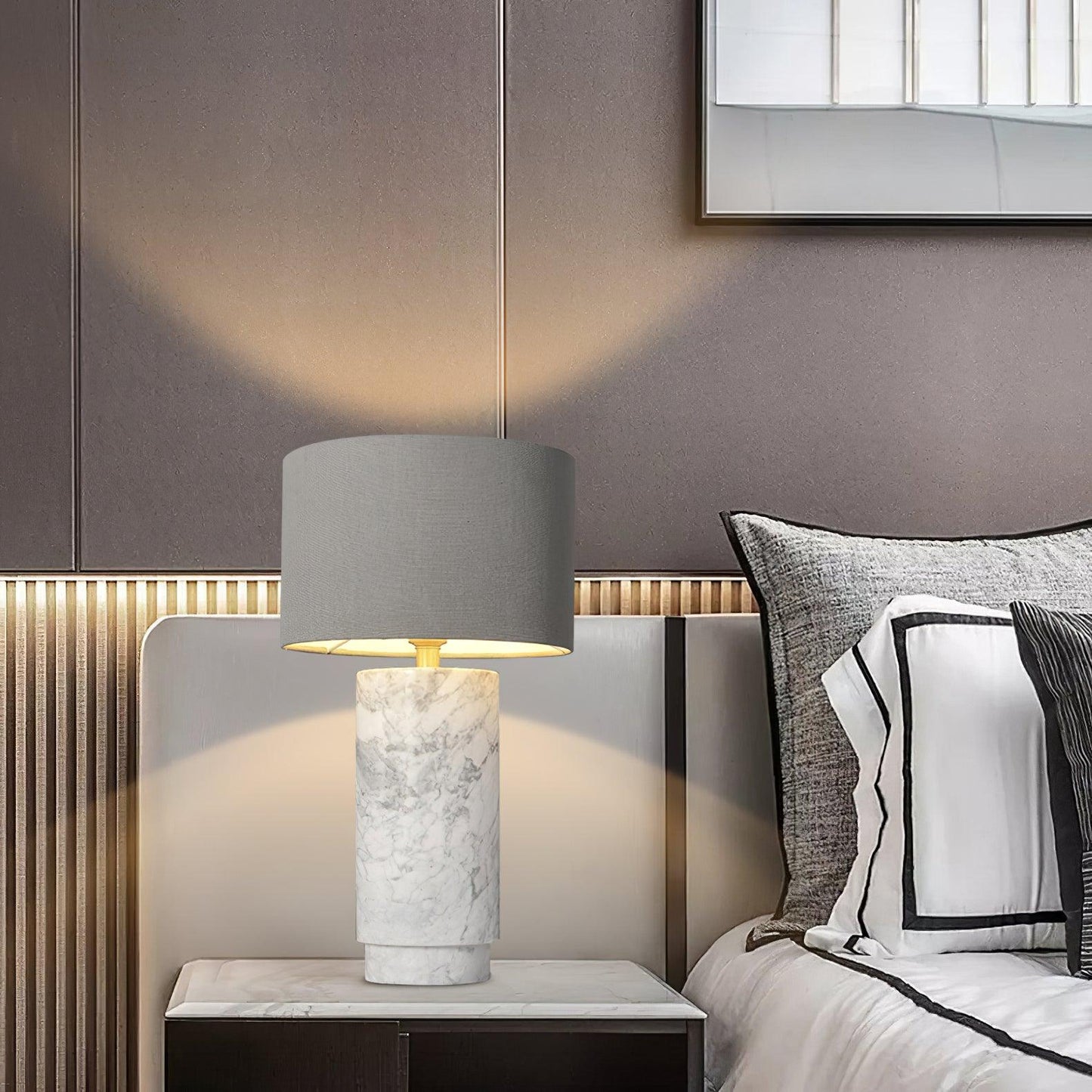 Terra Table Lamp | Green Marble Base | 57cm Height