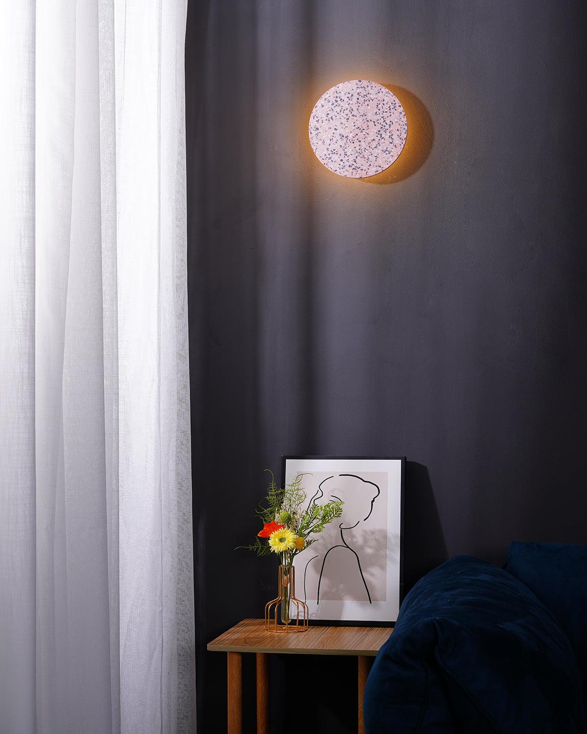 Terrazzo Wall Lamp | Recycled Stone & Ceramic | 4 Colors Available