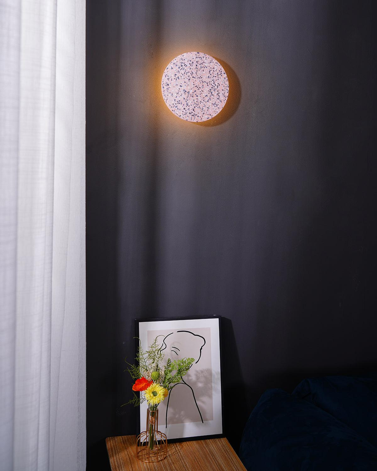 Terrazzo Wall Lamp | Recycled Stone & Ceramic | 4 Colors Available