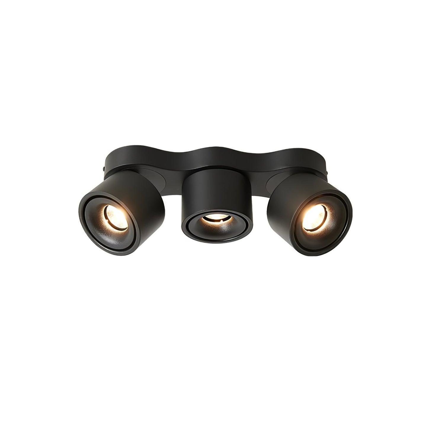 Rotating Ceiling Lamp | Aluminum | 3-Head | Black & White