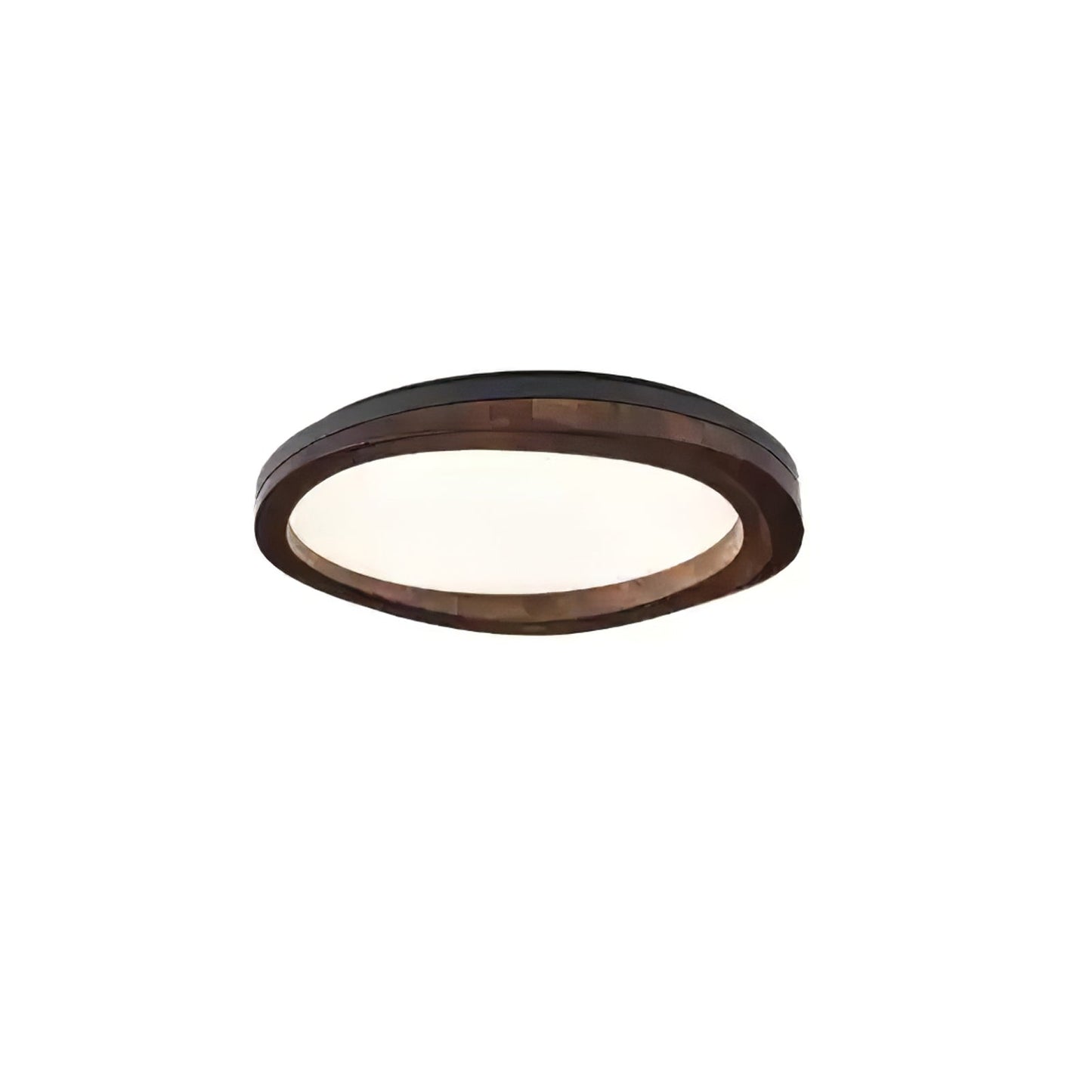 Round Wood Ceiling Lamp | Natural Wood & Metal | 3 Sizes