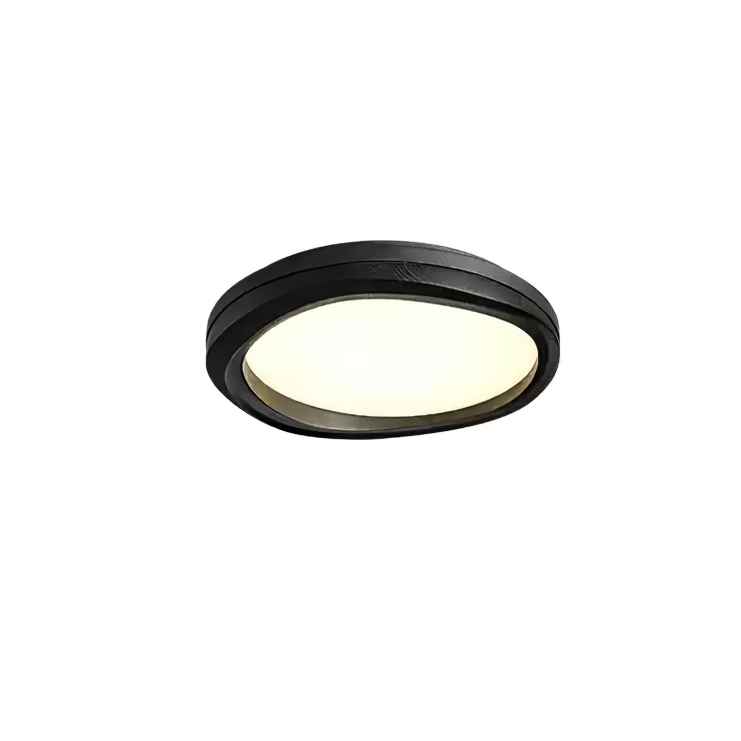 Round Wood Ceiling Lamp | Natural Wood & Metal | 3 Sizes