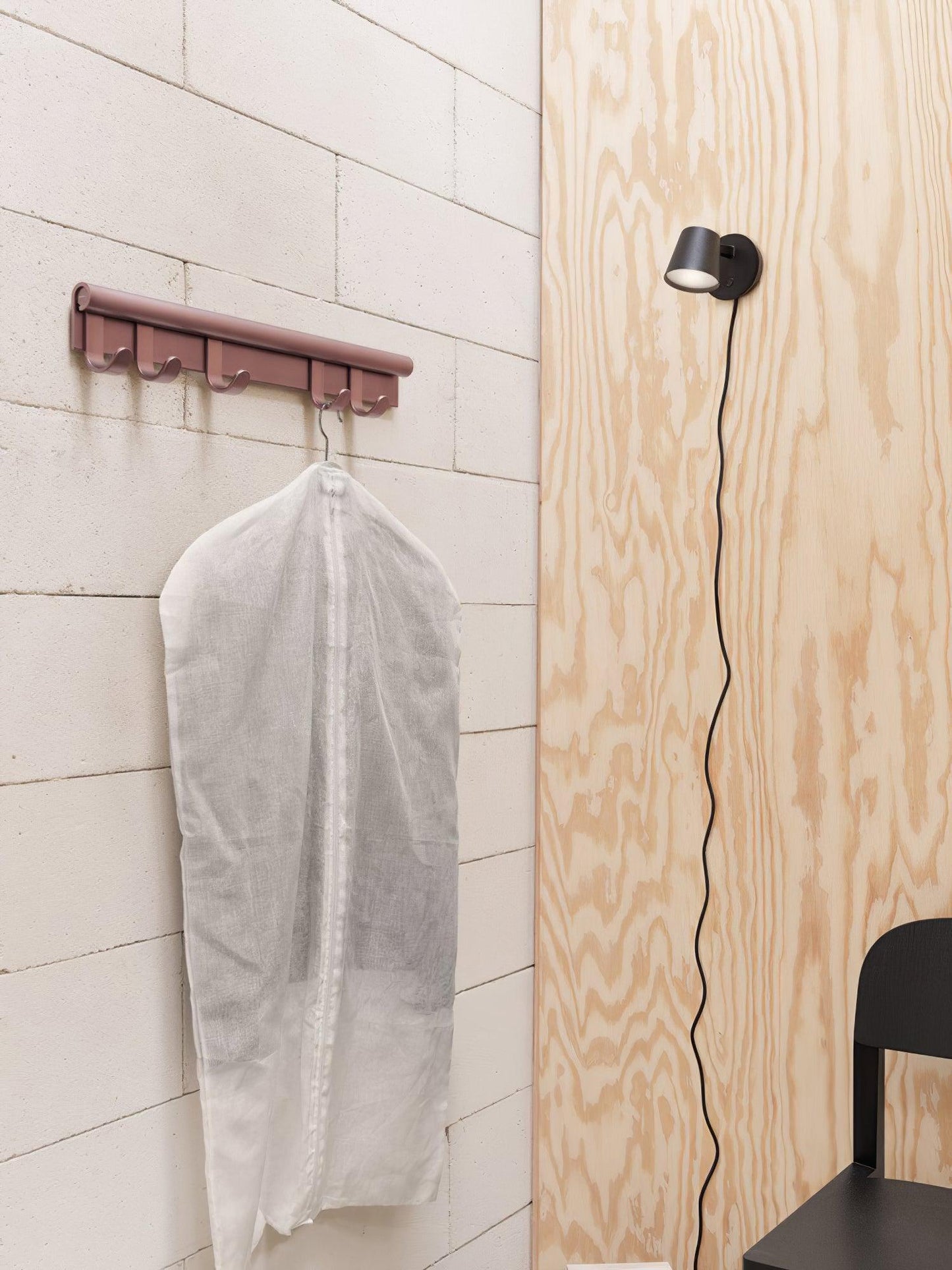 Wall Lamp Set | Adjustable Aluminum & Acrylic | Black, White, Red