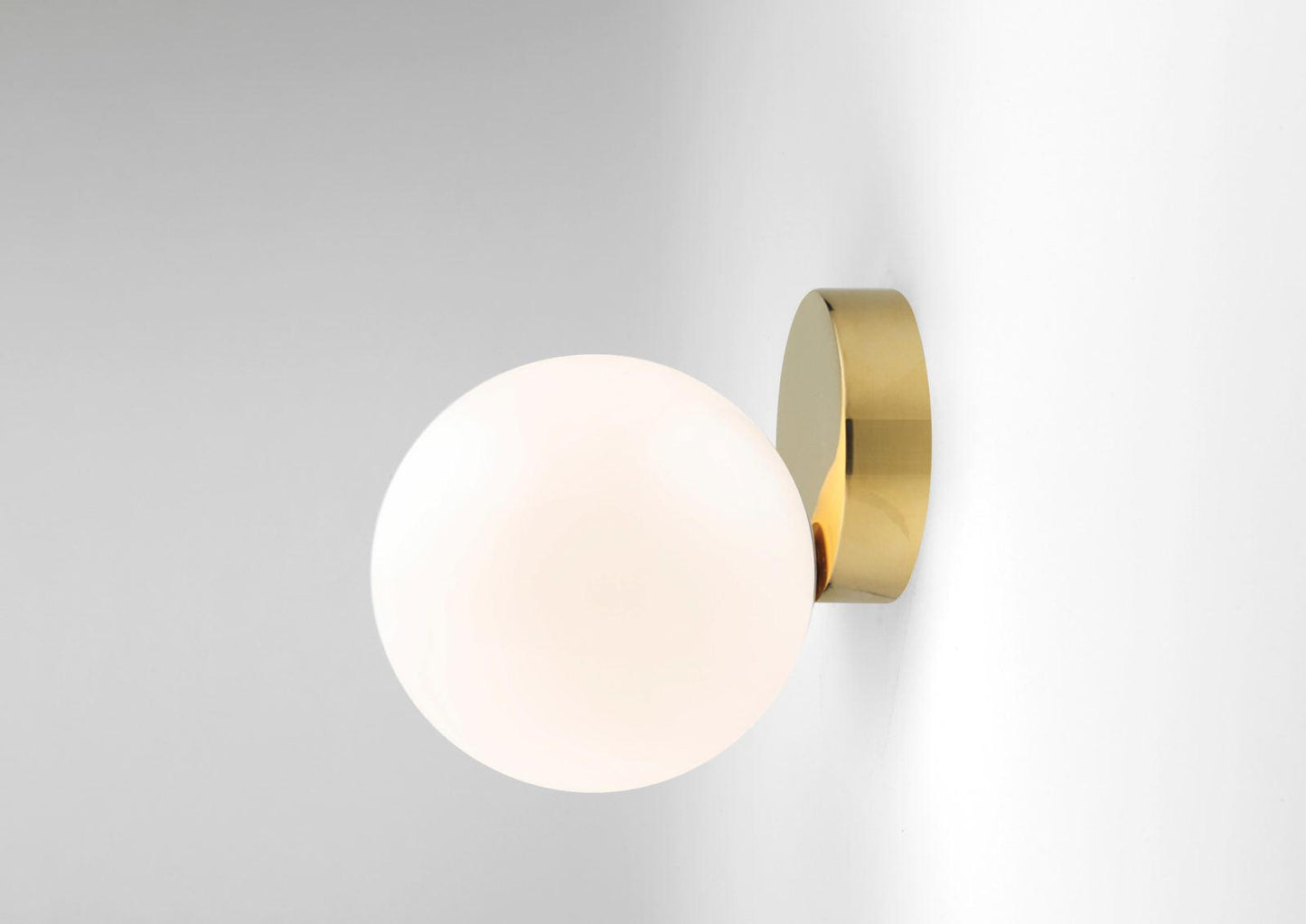 Wall Lamp Set | Metal & Glass | Gold & White
