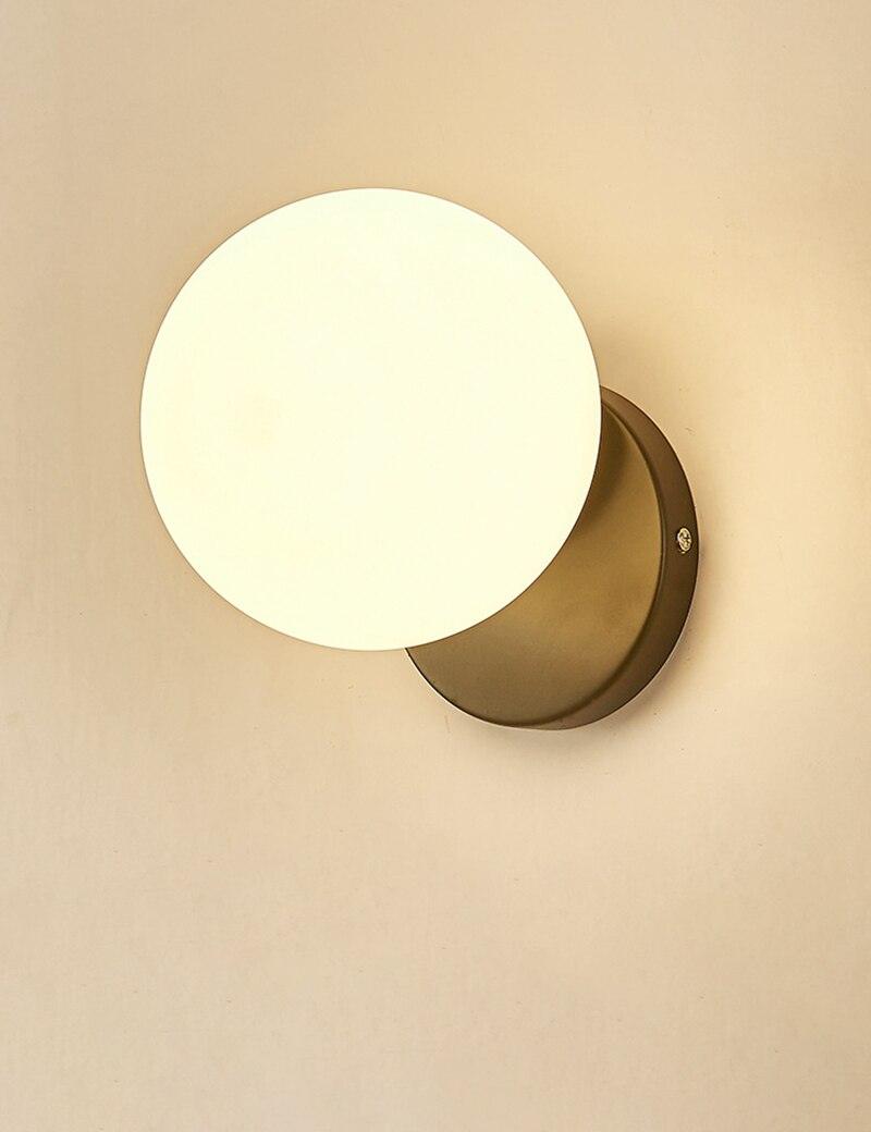 Wall Lamp Set | Metal & Glass | Gold & White