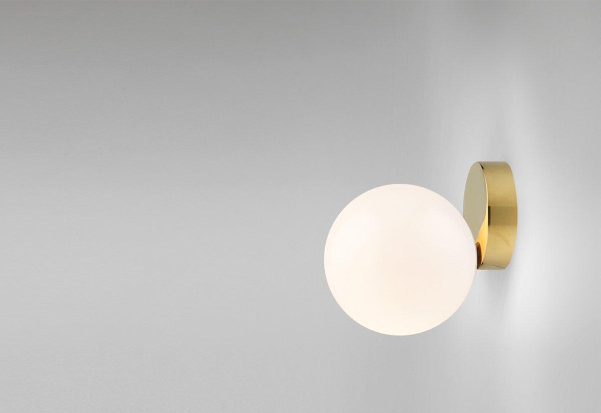 Wall Lamp Set | Metal & Glass | Gold & White