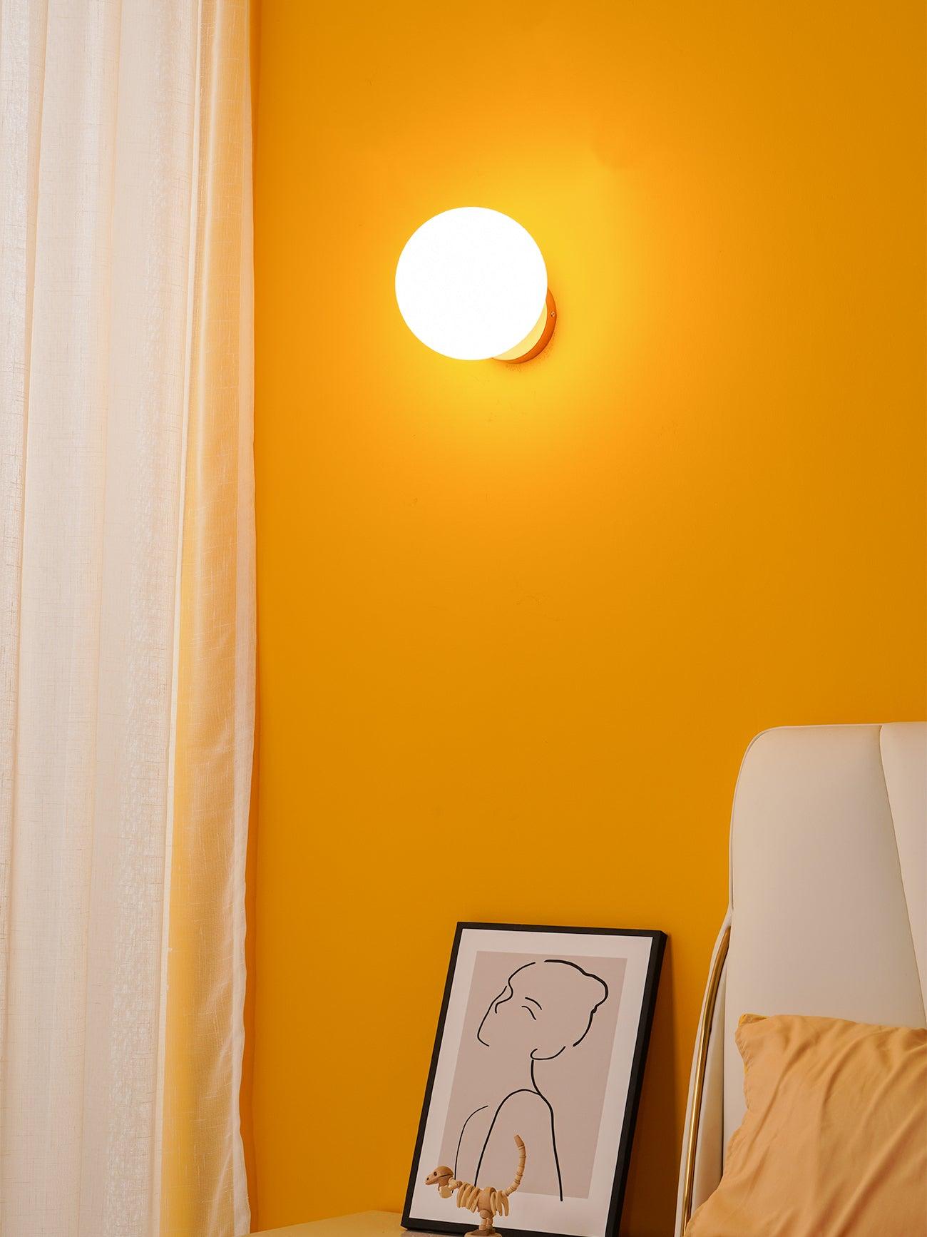 Wall Lamp Set | Metal & Glass | Gold & White