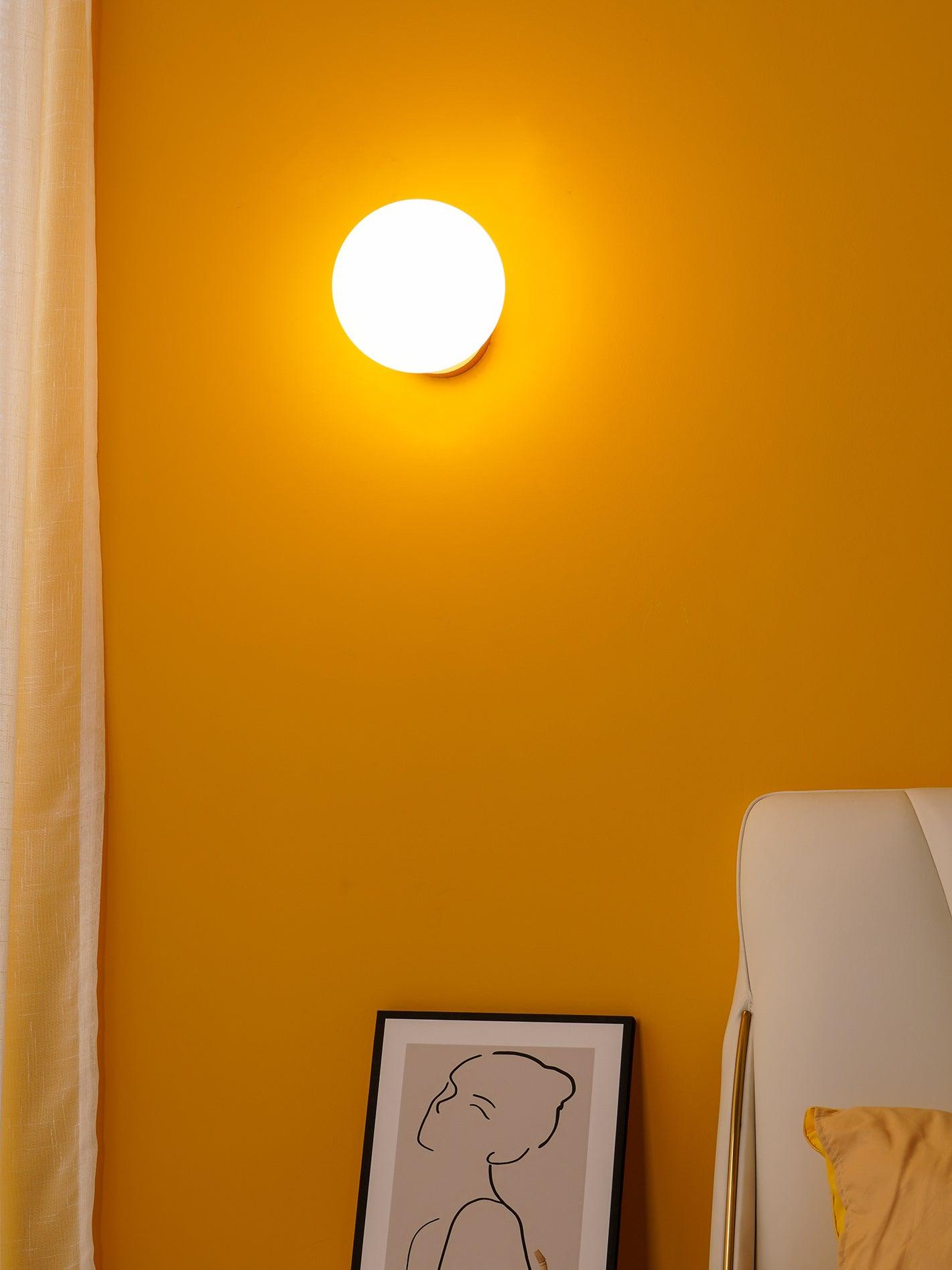 Wall Lamp Set | Metal & Glass | Gold & White