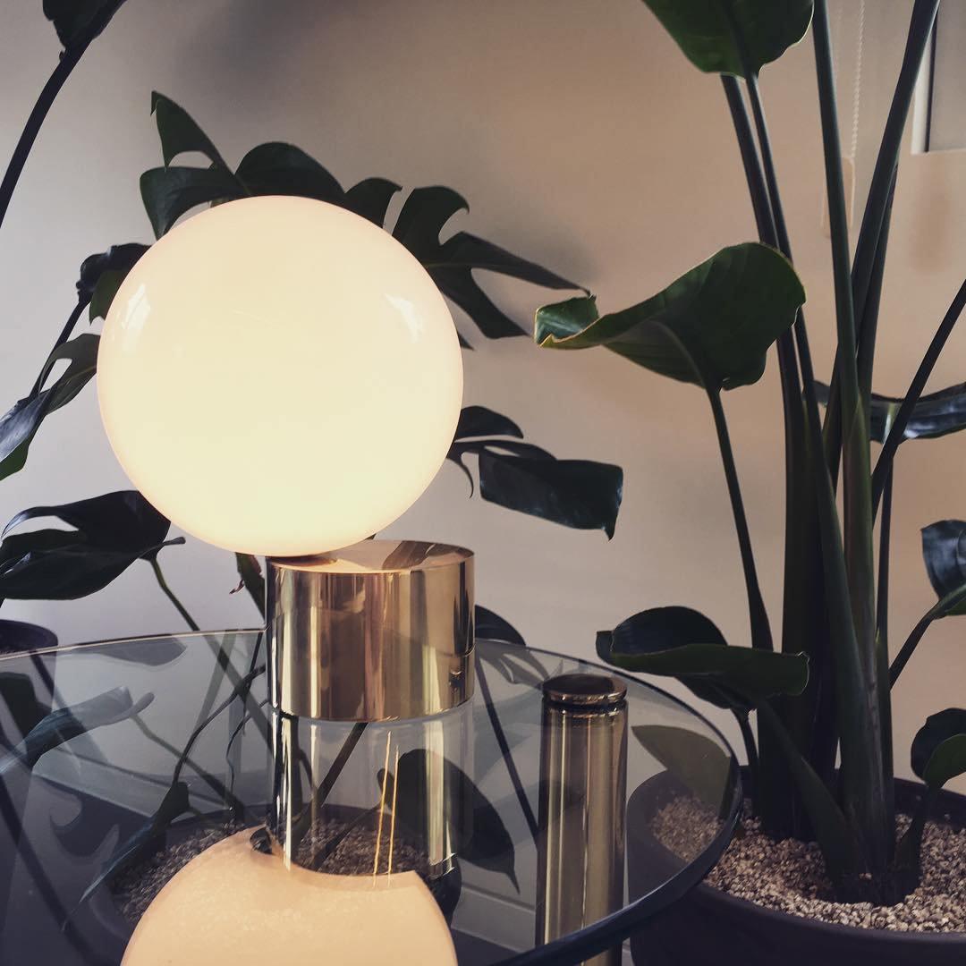 Table Lamp | Metal & Glass | Gold Finish