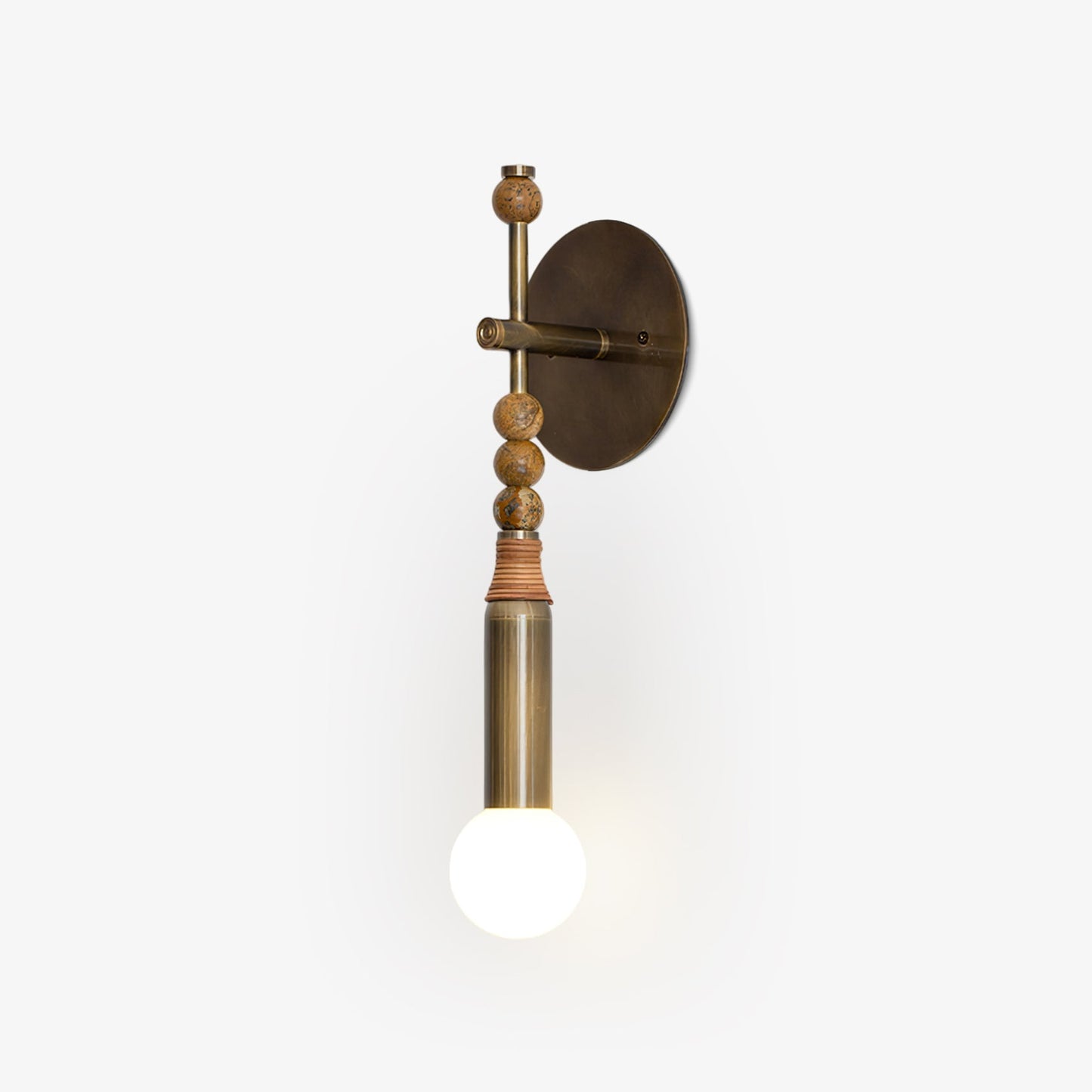Toam Wall Lamp | Brass & Marble | Sold as a Pair