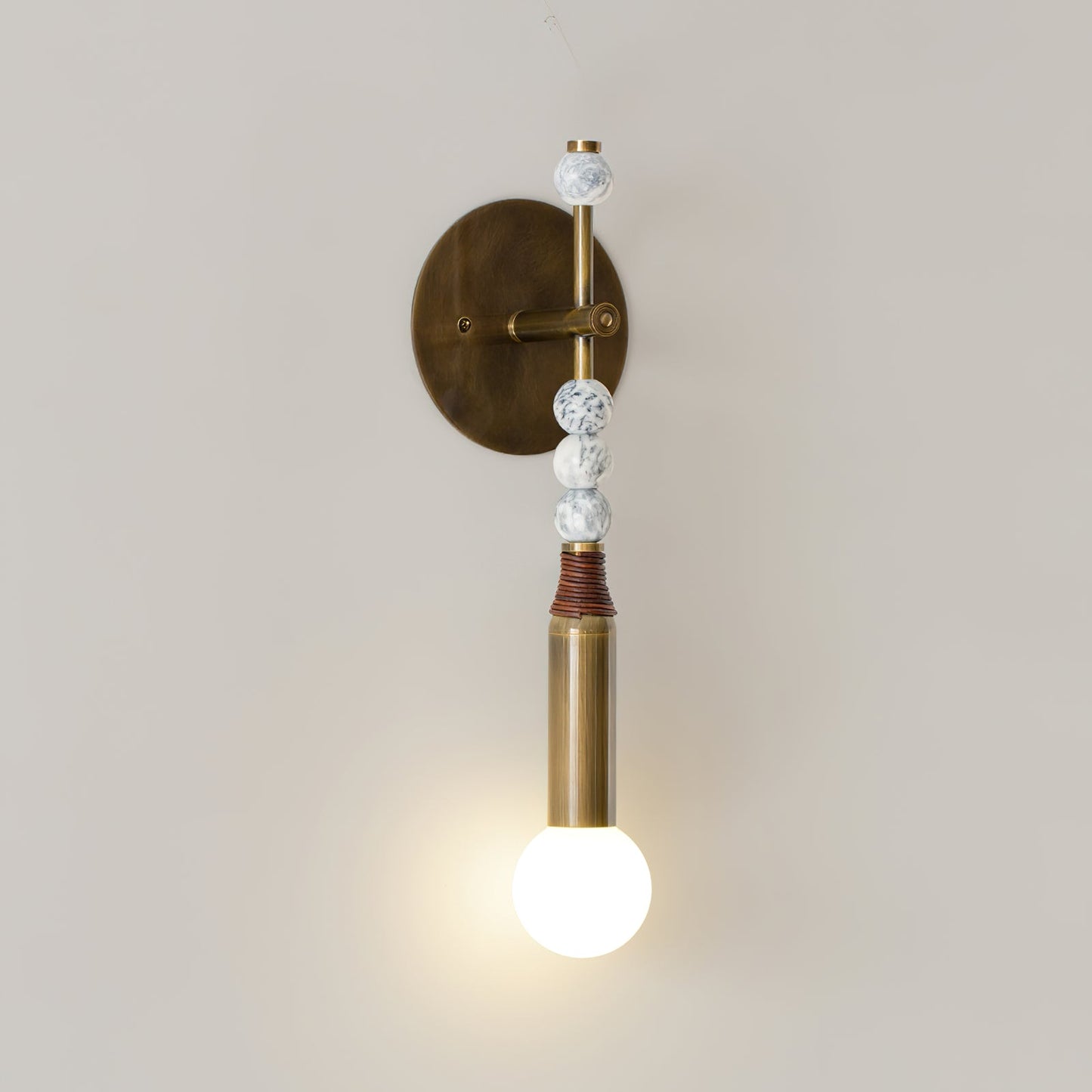 Toam Wall Lamp | Brass & Marble | Sold as a Pair