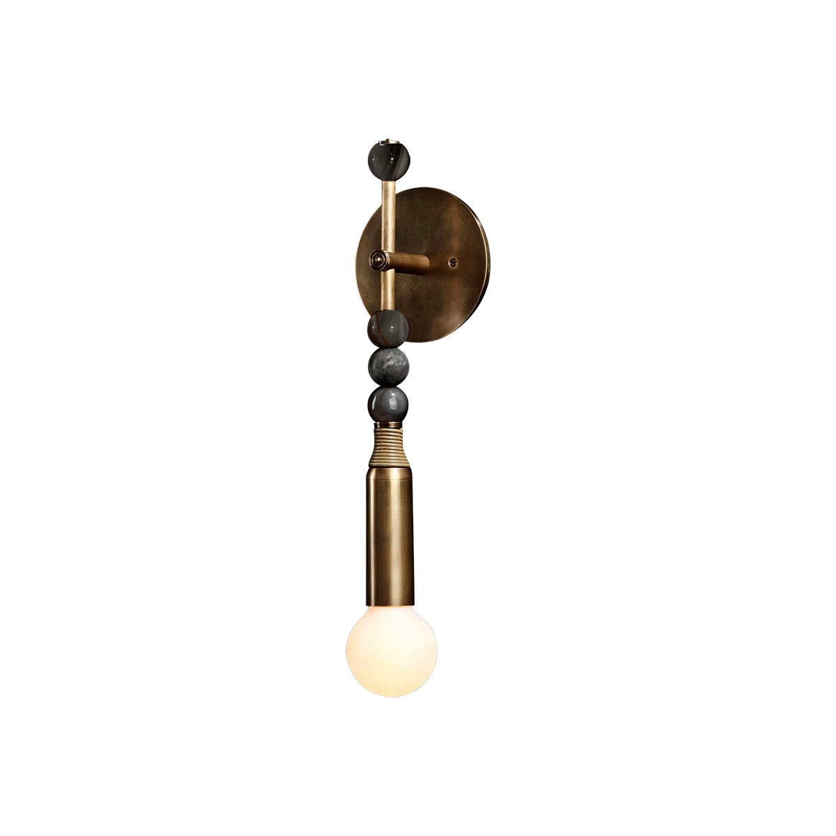 Toam Wall Lamp | Brass & Marble | Sold as a Pair