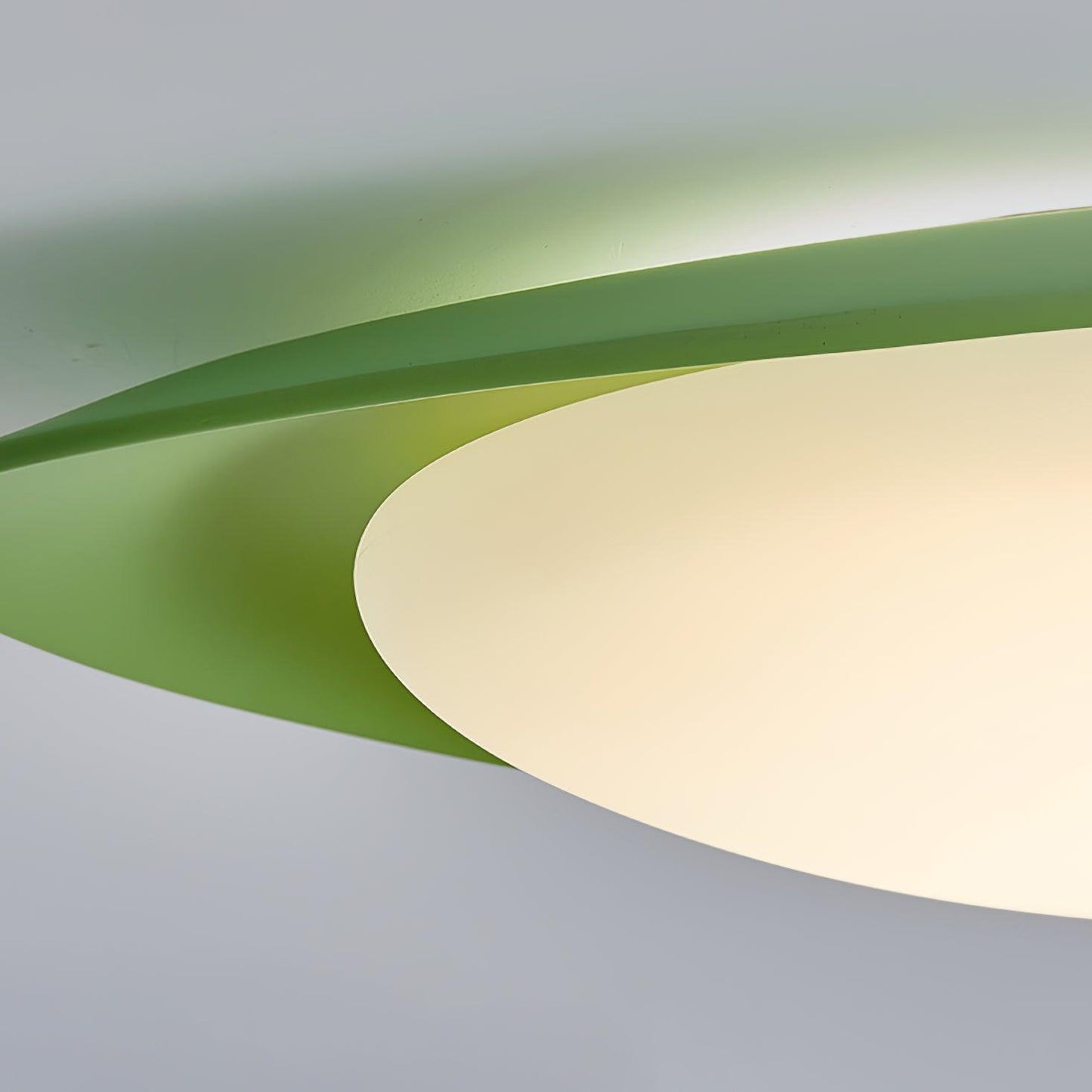 Tonia Ceiling Lamp | Resin Body with Integrated LED | Green or Beige, 36cm/46cm