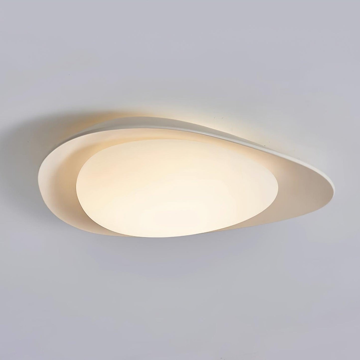 Tonia Ceiling Lamp | Resin Body with Integrated LED | Green or Beige, 36cm/46cm