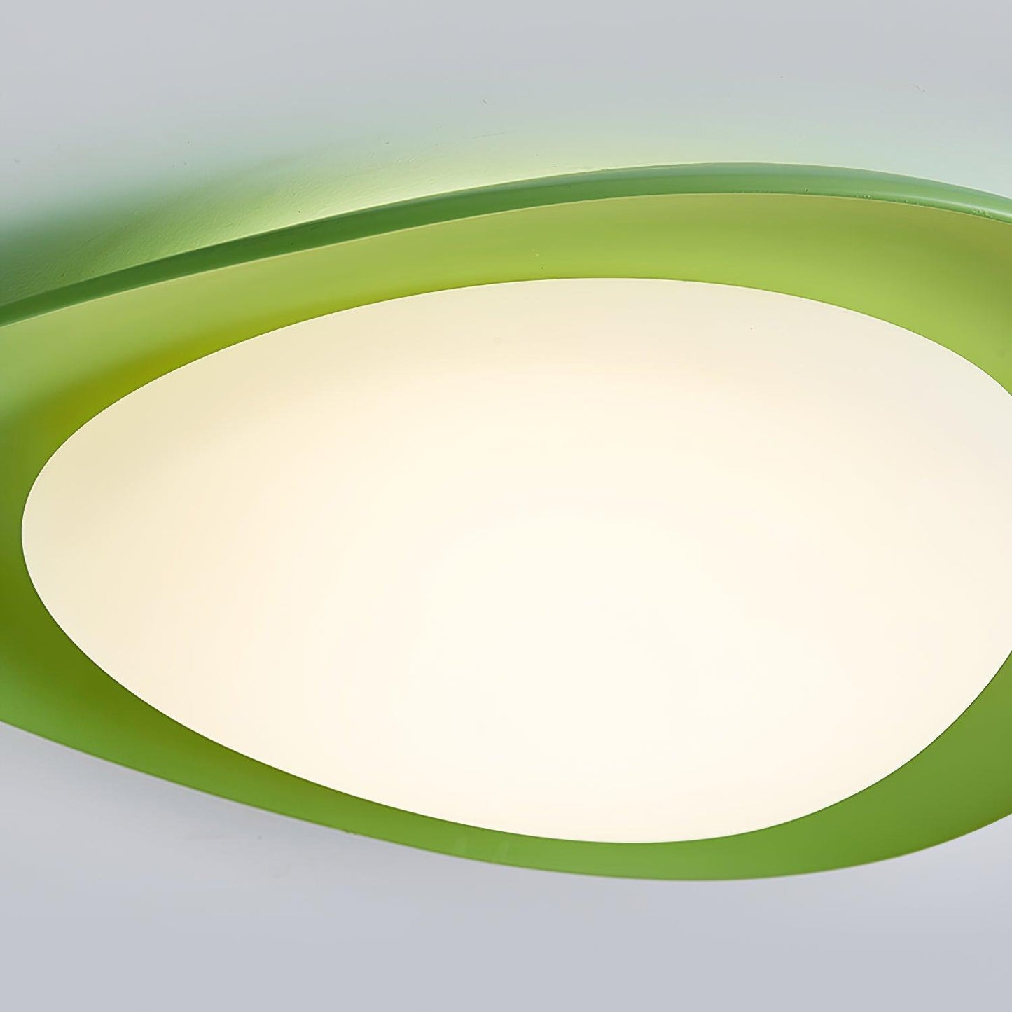 Tonia Ceiling Lamp | Resin Body with Integrated LED | Green or Beige, 36cm/46cm
