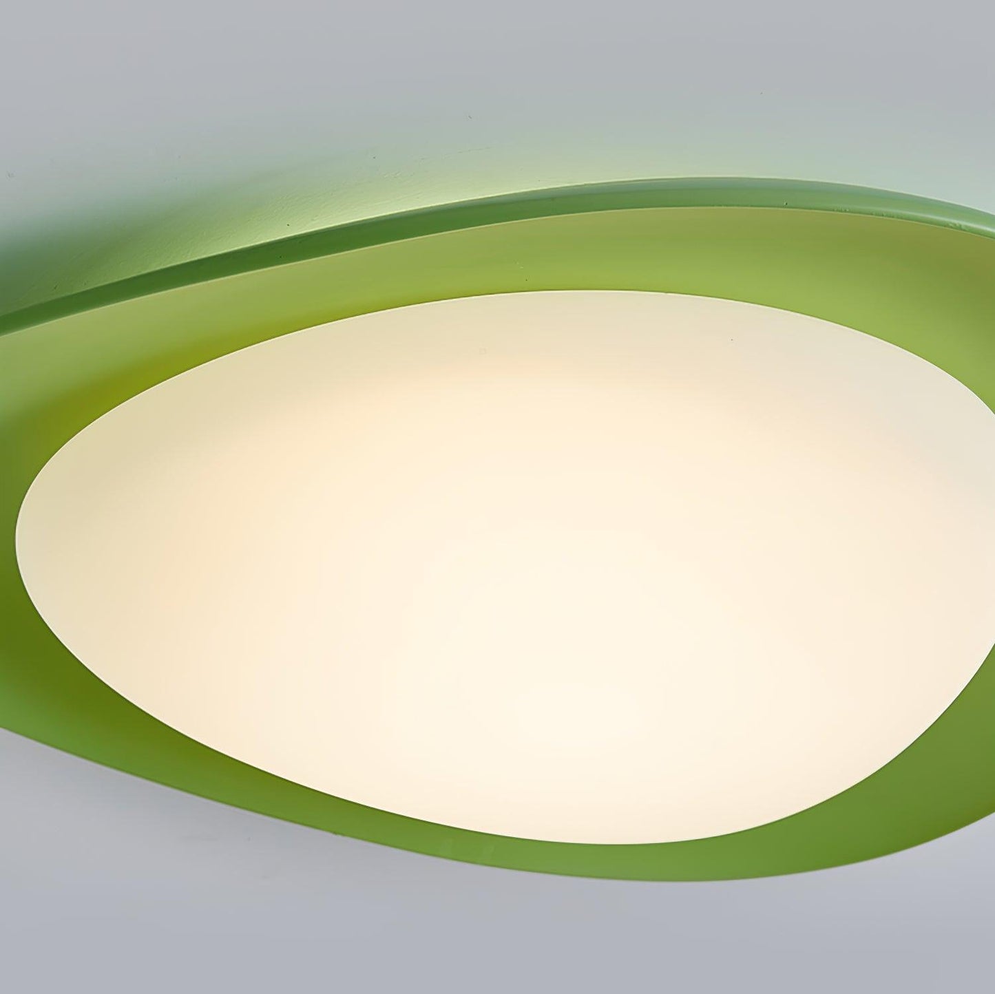 Tonia Ceiling Lamp | Resin Body with Integrated LED | Green or Beige, 36cm/46cm