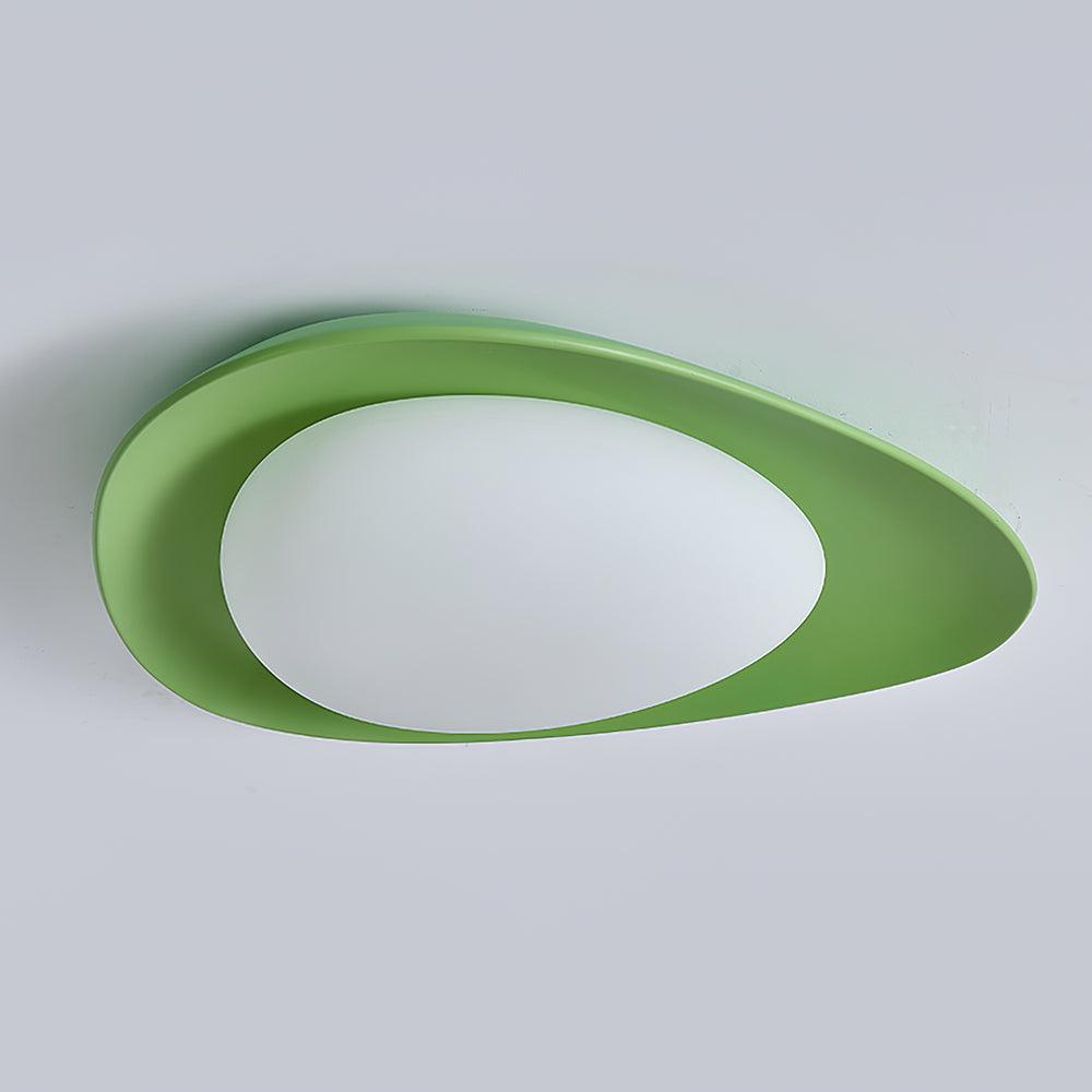 Tonia Ceiling Lamp | Resin Body with Integrated LED | Green or Beige, 36cm/46cm