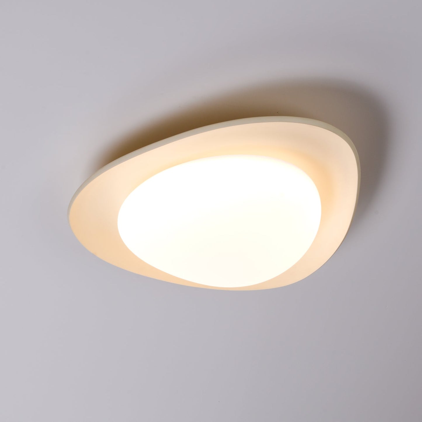 Tonia Ceiling Lamp | Resin Body with Integrated LED | Green or Beige, 36cm/46cm