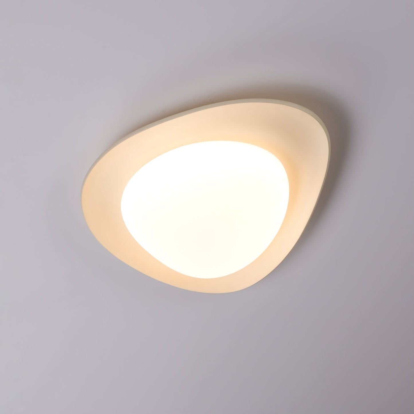 Tonia Ceiling Lamp | Resin Body with Integrated LED | Green or Beige, 36cm/46cm