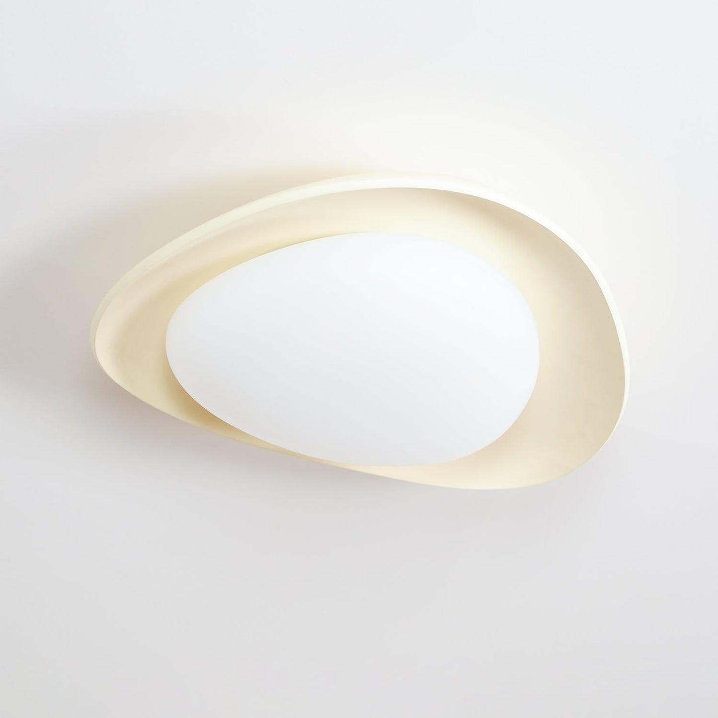 Tonia Ceiling Lamp | Resin Body with Integrated LED | Green or Beige, 36cm/46cm