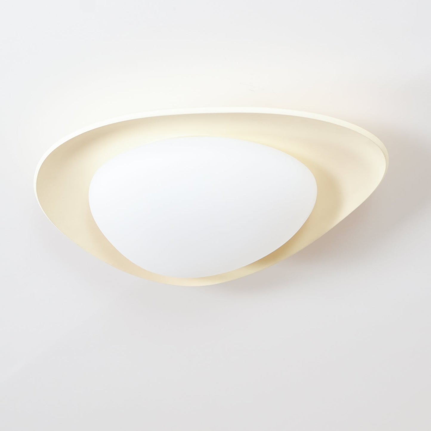 Tonia Ceiling Lamp | Resin Body with Integrated LED | Green or Beige, 36cm/46cm