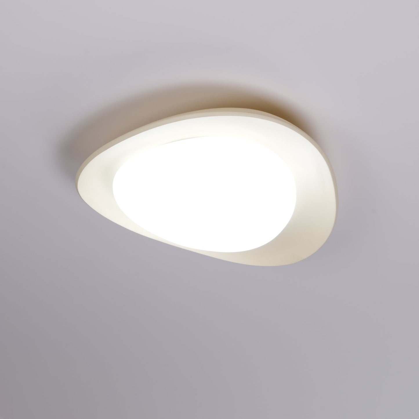 Tonia Ceiling Lamp | Resin Body with Integrated LED | Green or Beige, 36cm/46cm