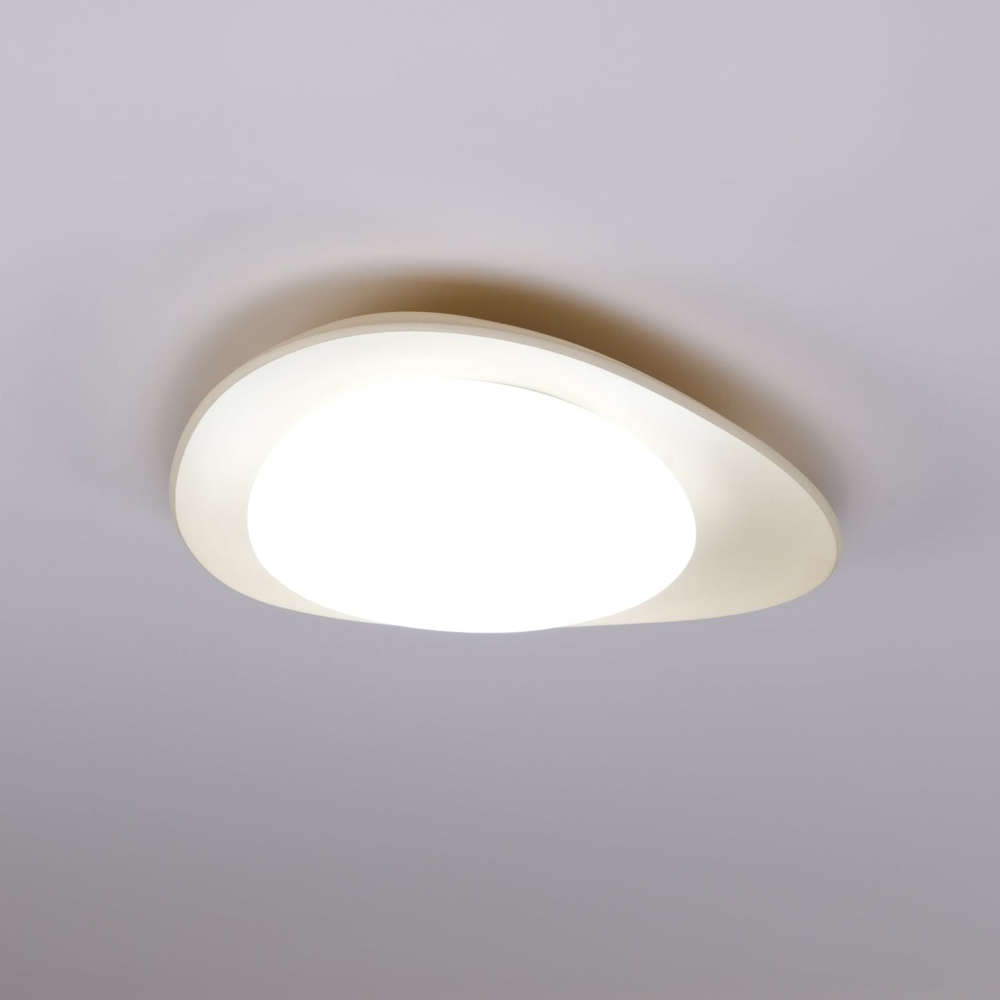 Tonia Ceiling Lamp | Resin Body with Integrated LED | Green or Beige, 36cm/46cm