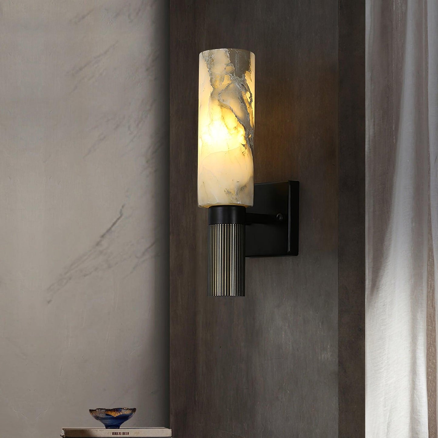 Alabaster Wall Sconce | Natural Stone | Set of 2