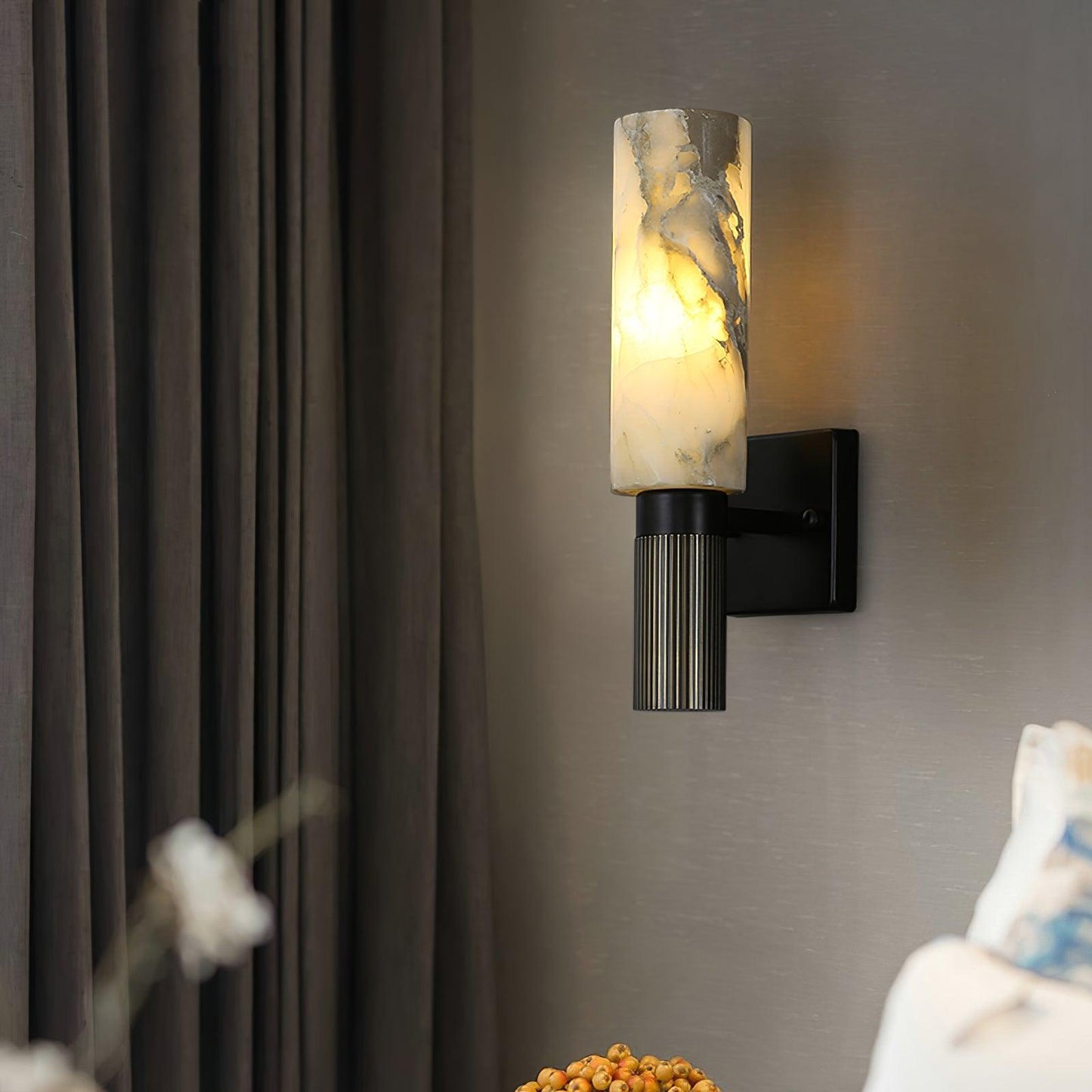 Alabaster Wall Sconce | Natural Stone | Set of 2