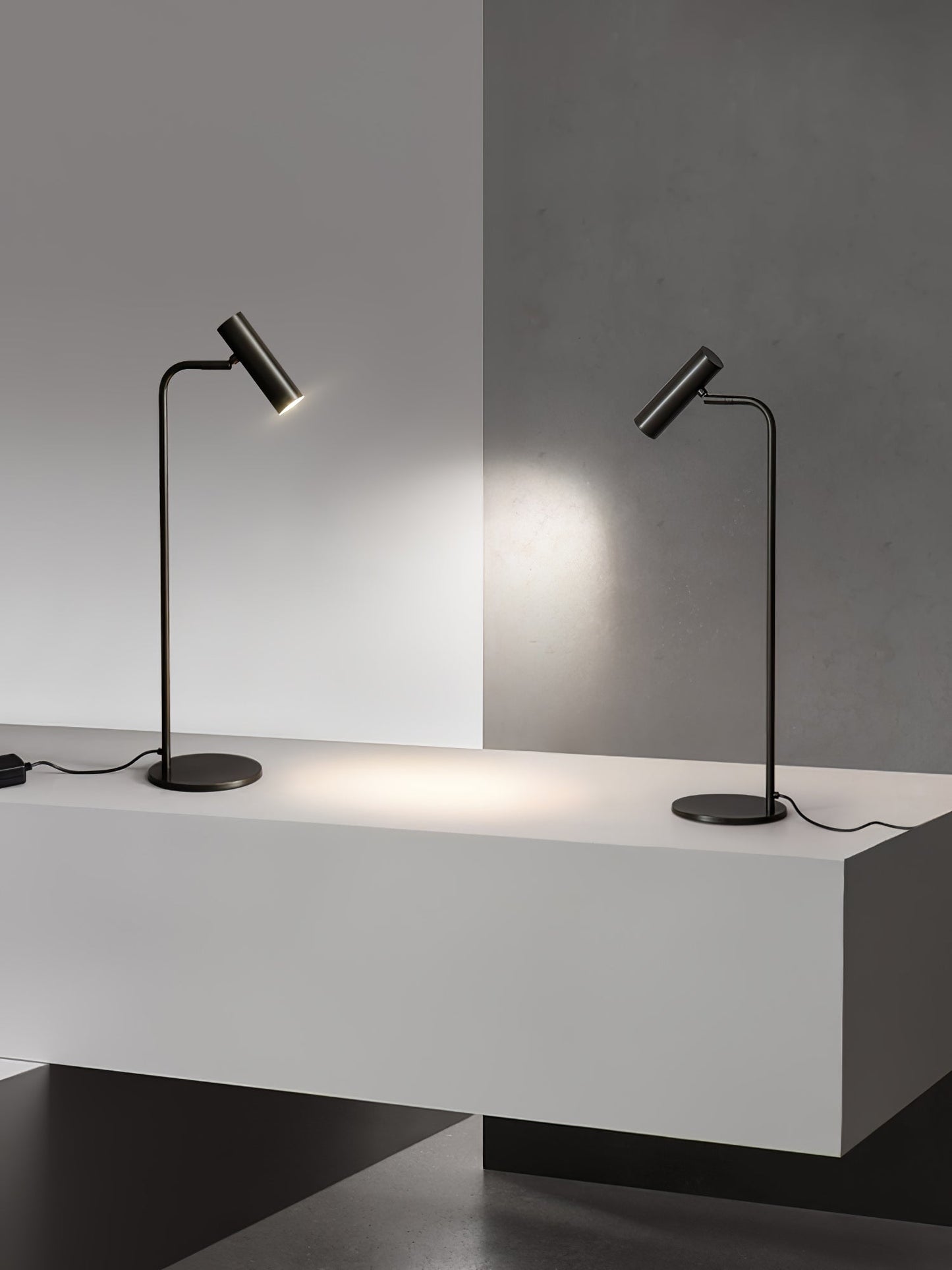 Torris Table Lamp | Satin Brass | Adjustable Height 60cm
