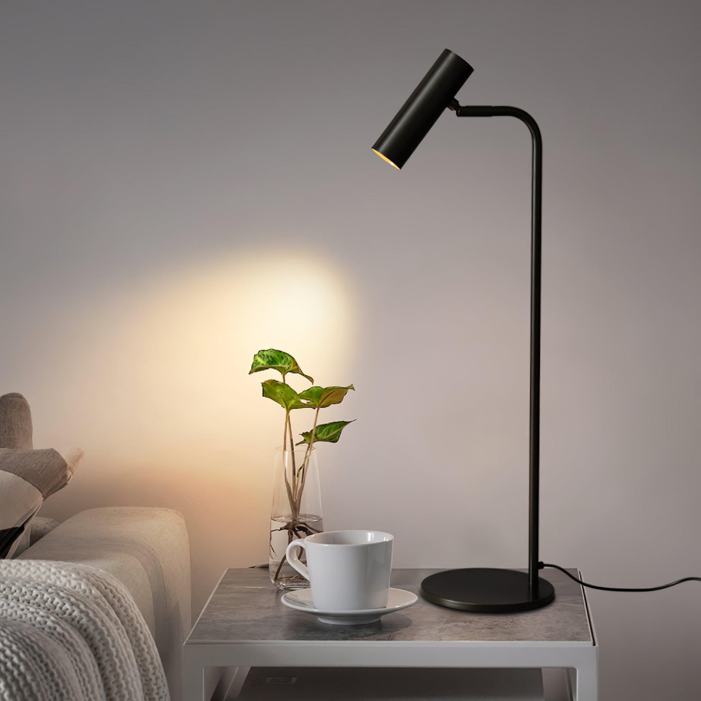 Torris Table Lamp | Satin Brass | Adjustable Height 60cm
