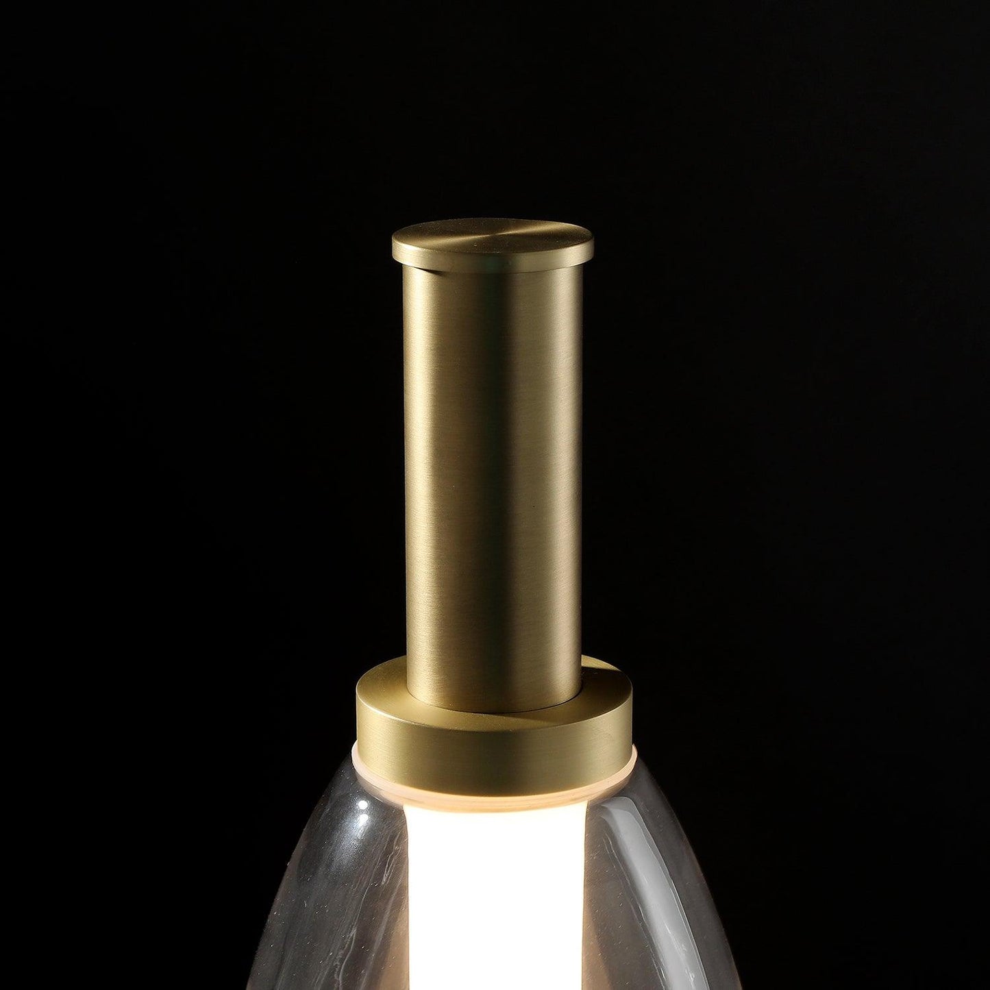 Symbol Table Lamp | Aluminium & Glass | Black & Gold