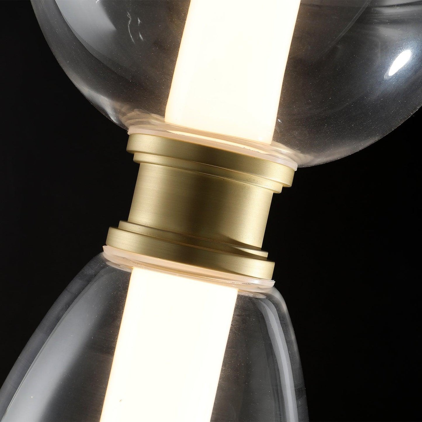 Symbol Table Lamp | Aluminium & Glass | Black & Gold