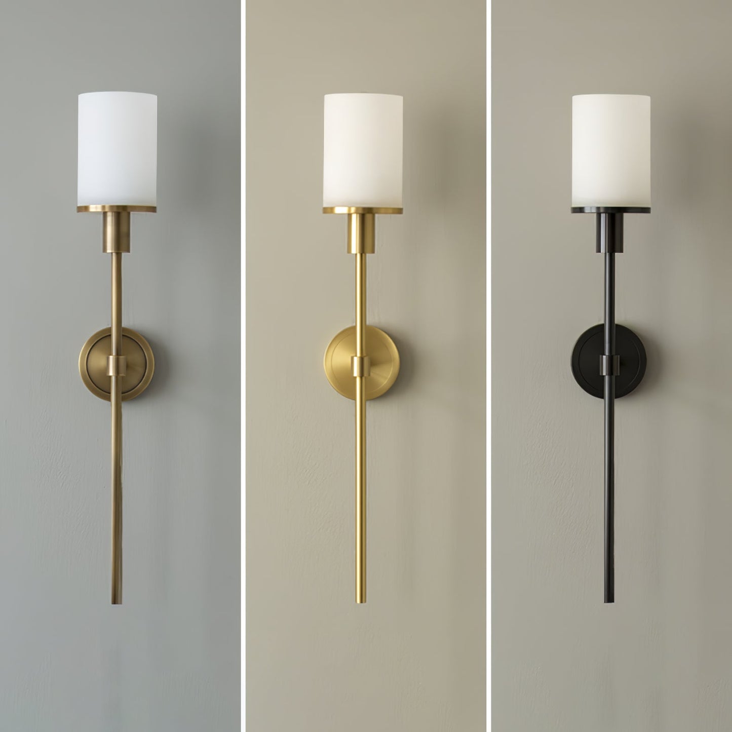 Tracie Wall Sconce | Alabaster & Metal | Set of 2