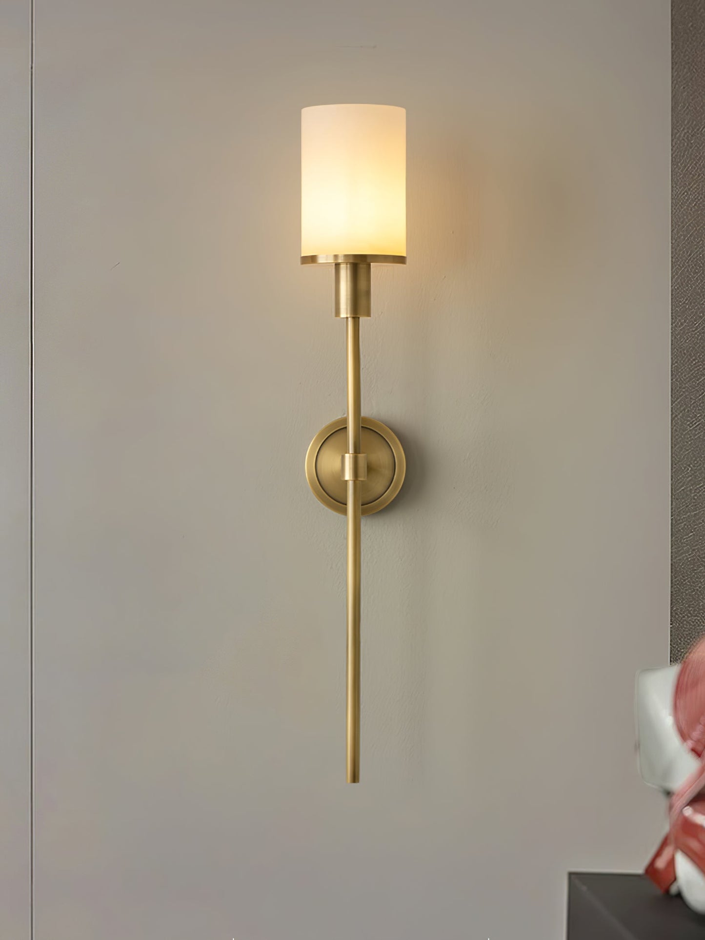 Tracie Wall Sconce | Alabaster & Metal | Set of 2