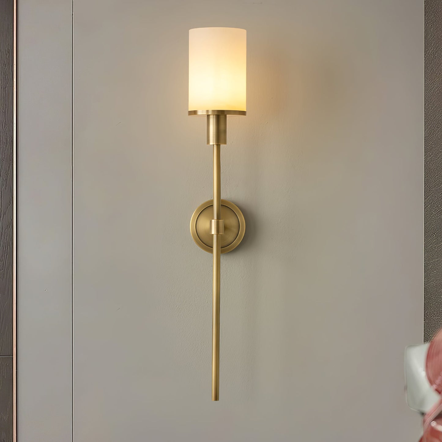 Tracie Wall Sconce | Alabaster & Metal | Set of 2