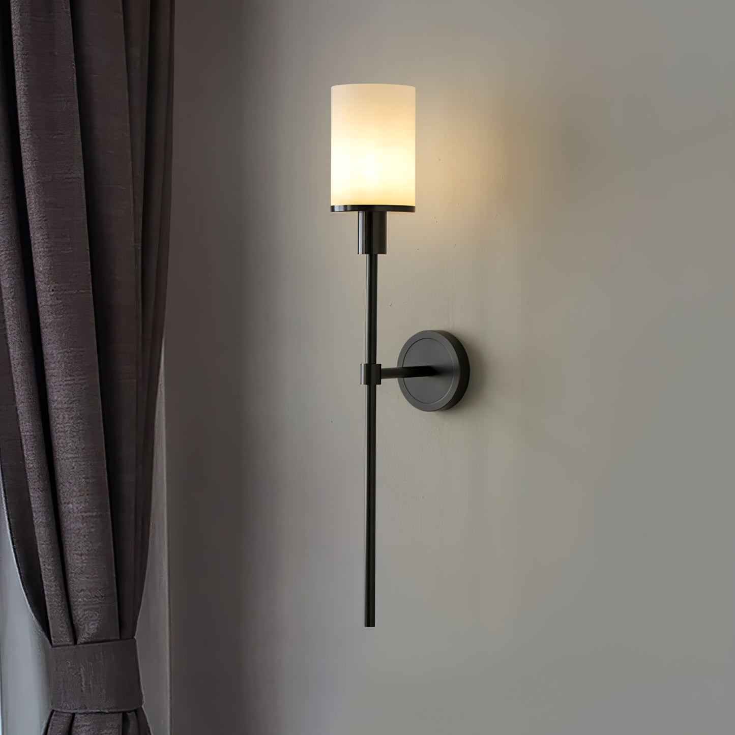 Tracie Wall Sconce | Alabaster & Metal | Set of 2
