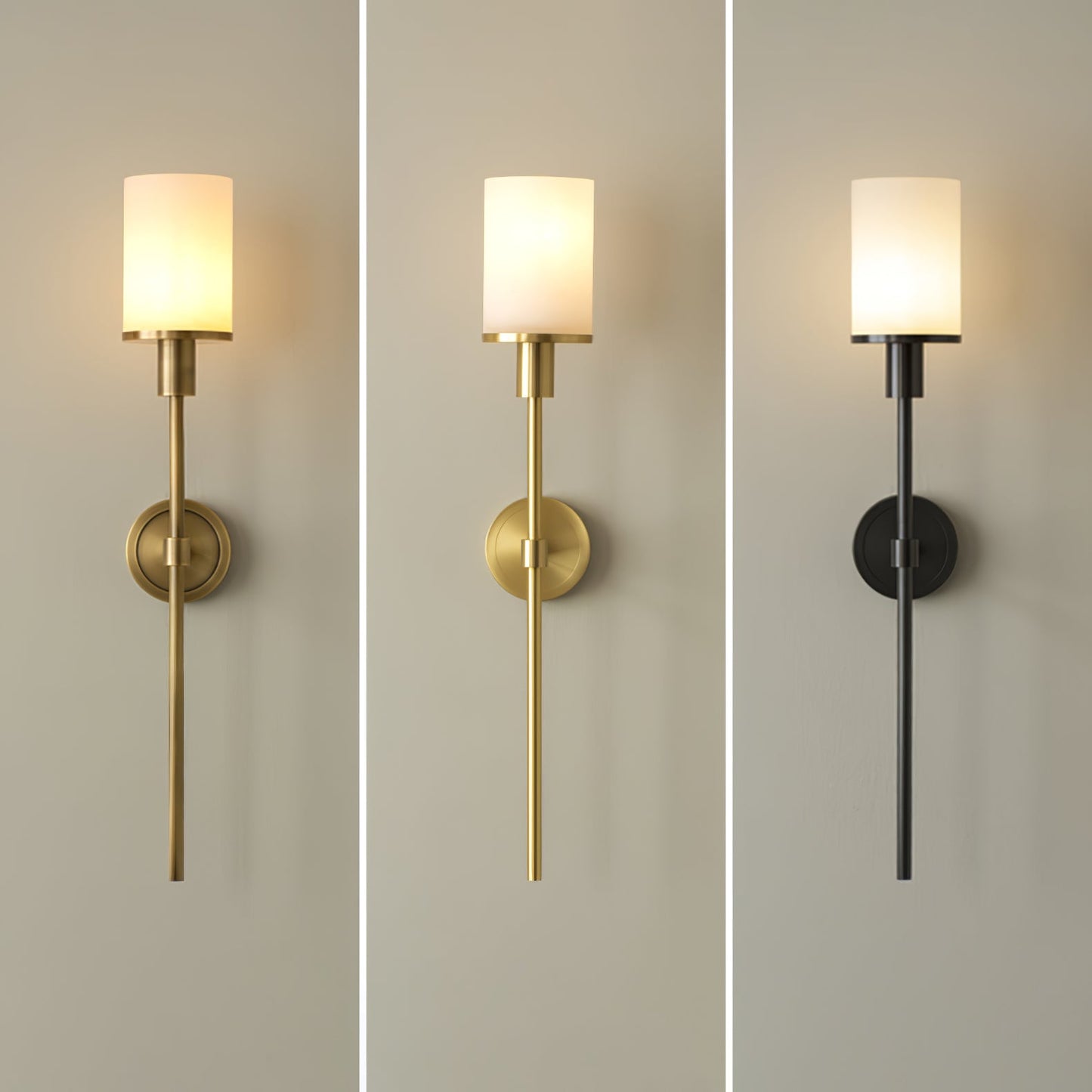 Tracie Wall Sconce | Alabaster & Metal | Set of 2