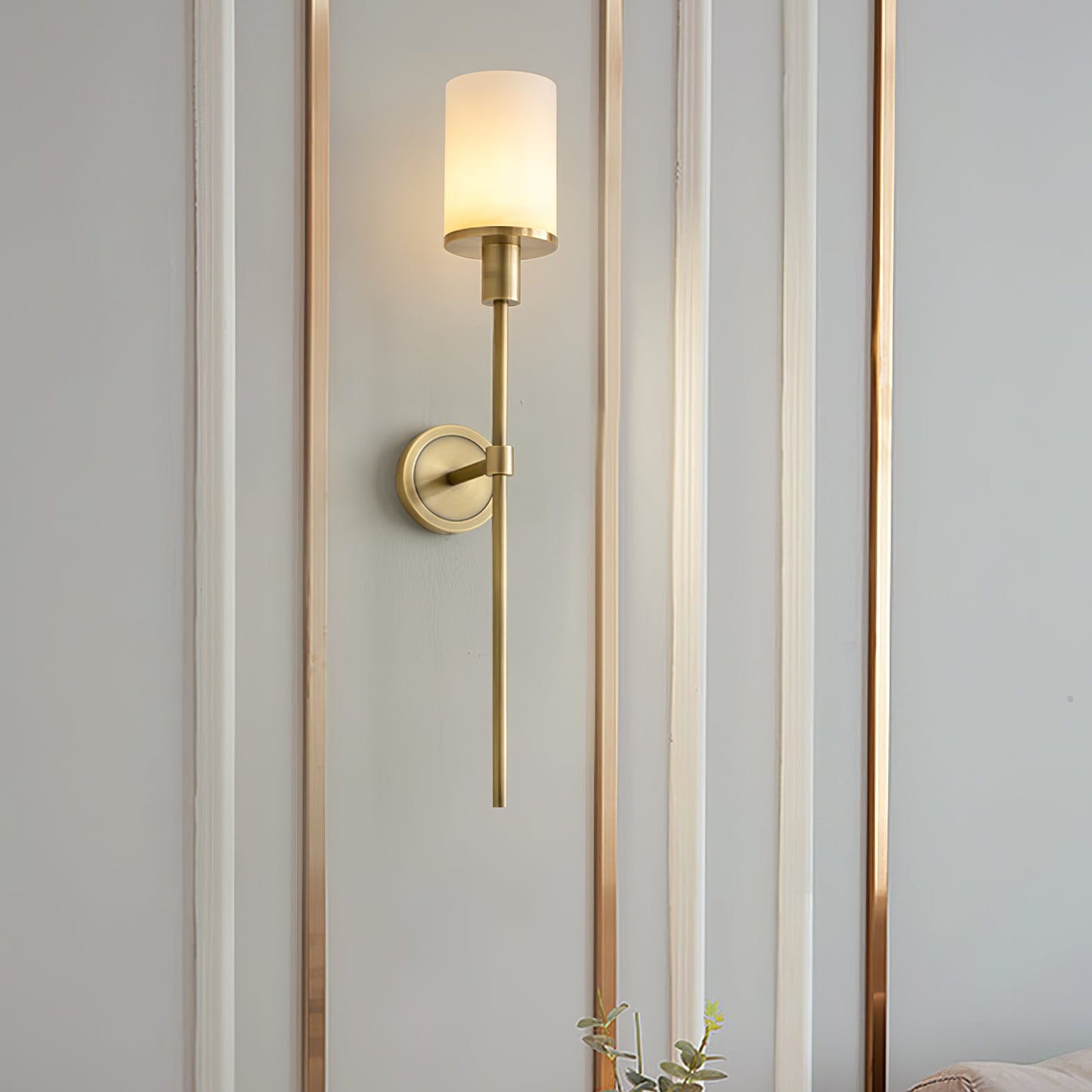 Tracie Wall Sconce | Alabaster & Metal | Set of 2