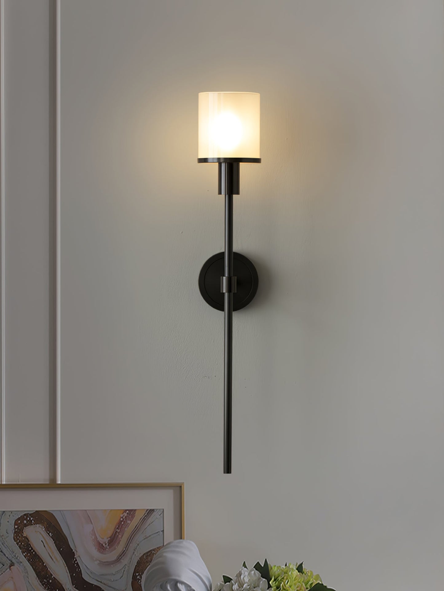 Tracie Wall Sconce | Alabaster & Metal | Set of 2