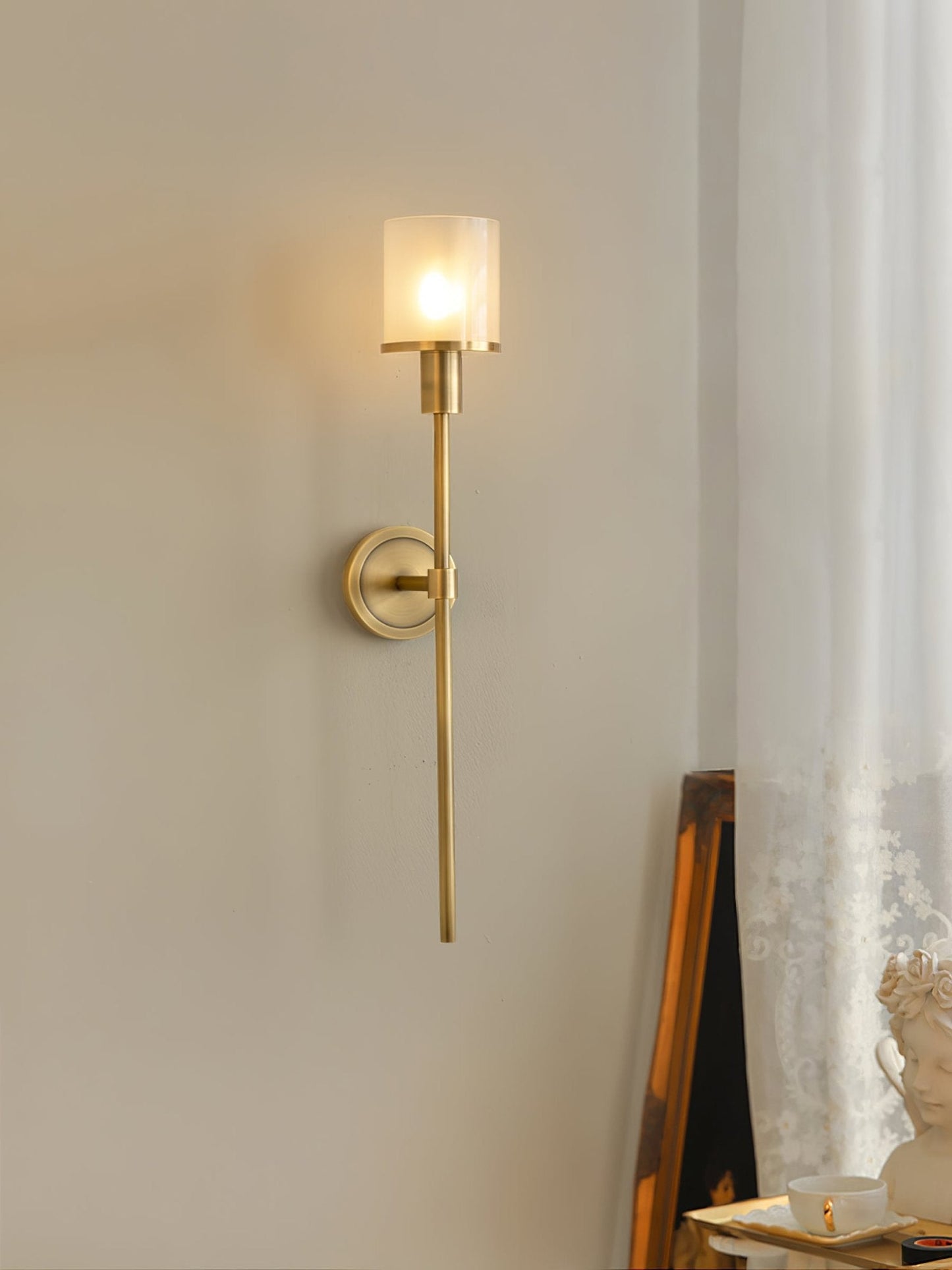 Tracie Wall Sconce | Alabaster & Metal | Set of 2