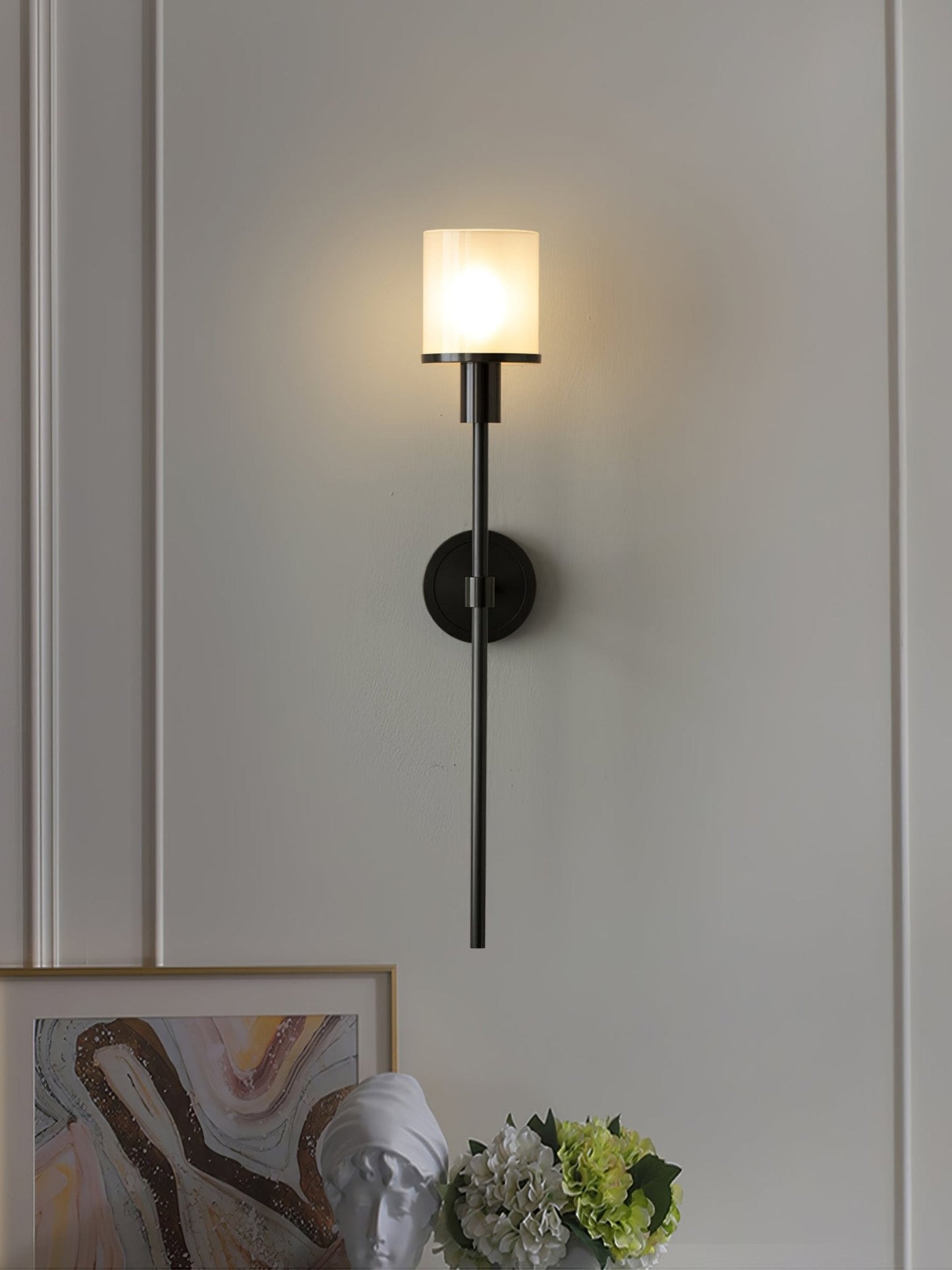 Tracie Wall Sconce | Alabaster & Metal | Set of 2