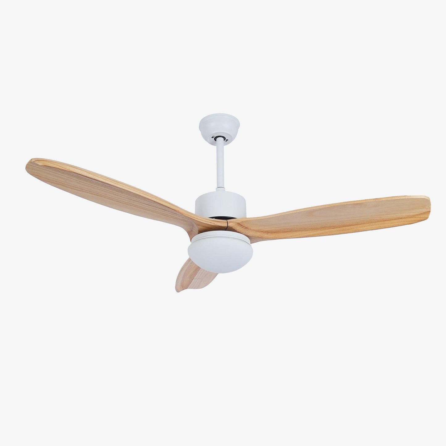 Harborough 3 Ceiling Fan Light | LED Integrated | White & Wooden