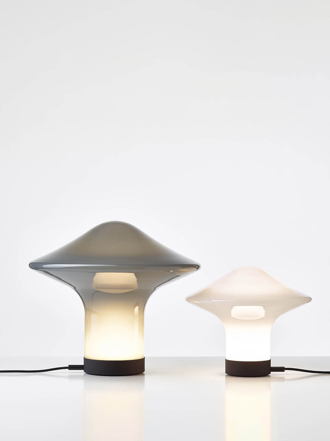 Spider Table Lamp | Metal & Glass | Black, Grey, or White Shade