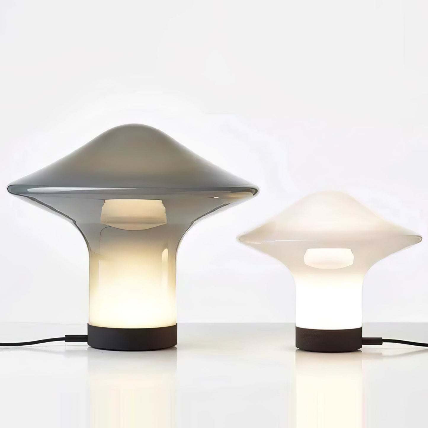 Spider Table Lamp | Metal & Glass | Black, Grey, or White Shade
