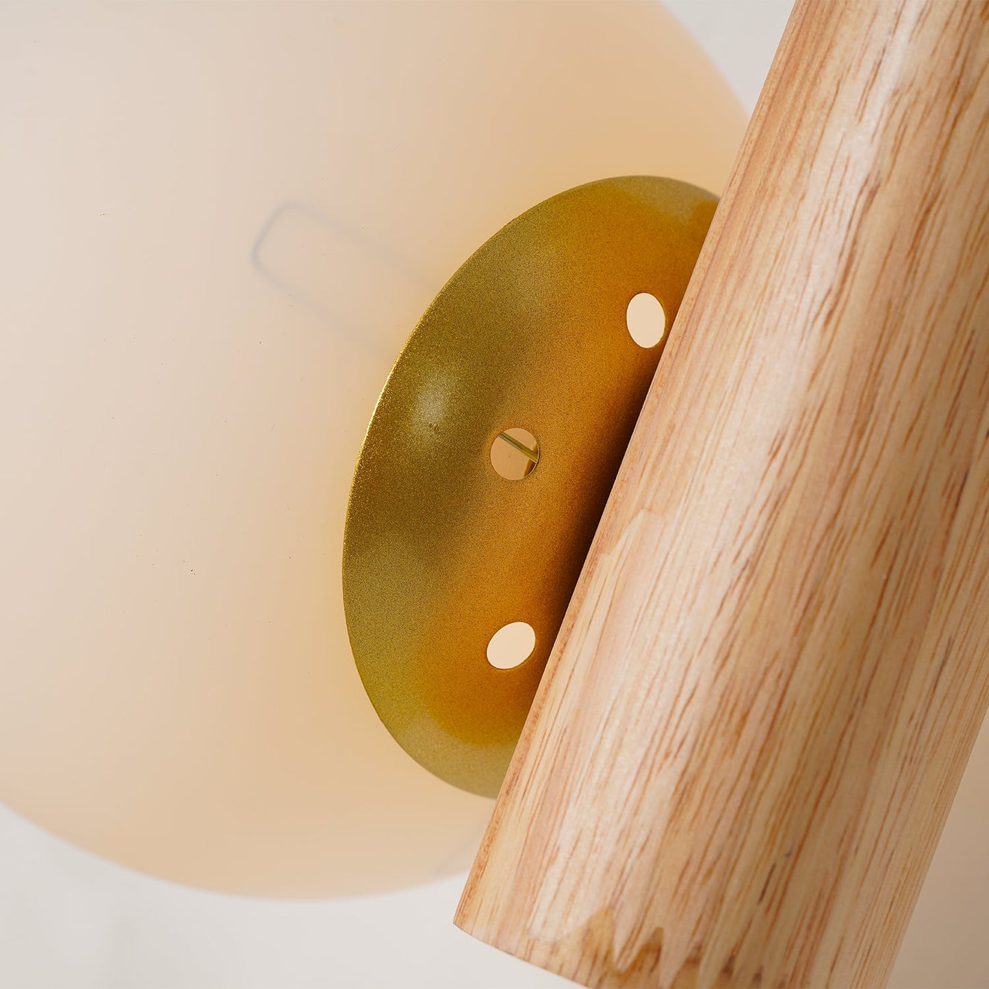Tupelo Double Wall Sconce | Wood & Glass | Set of 2
