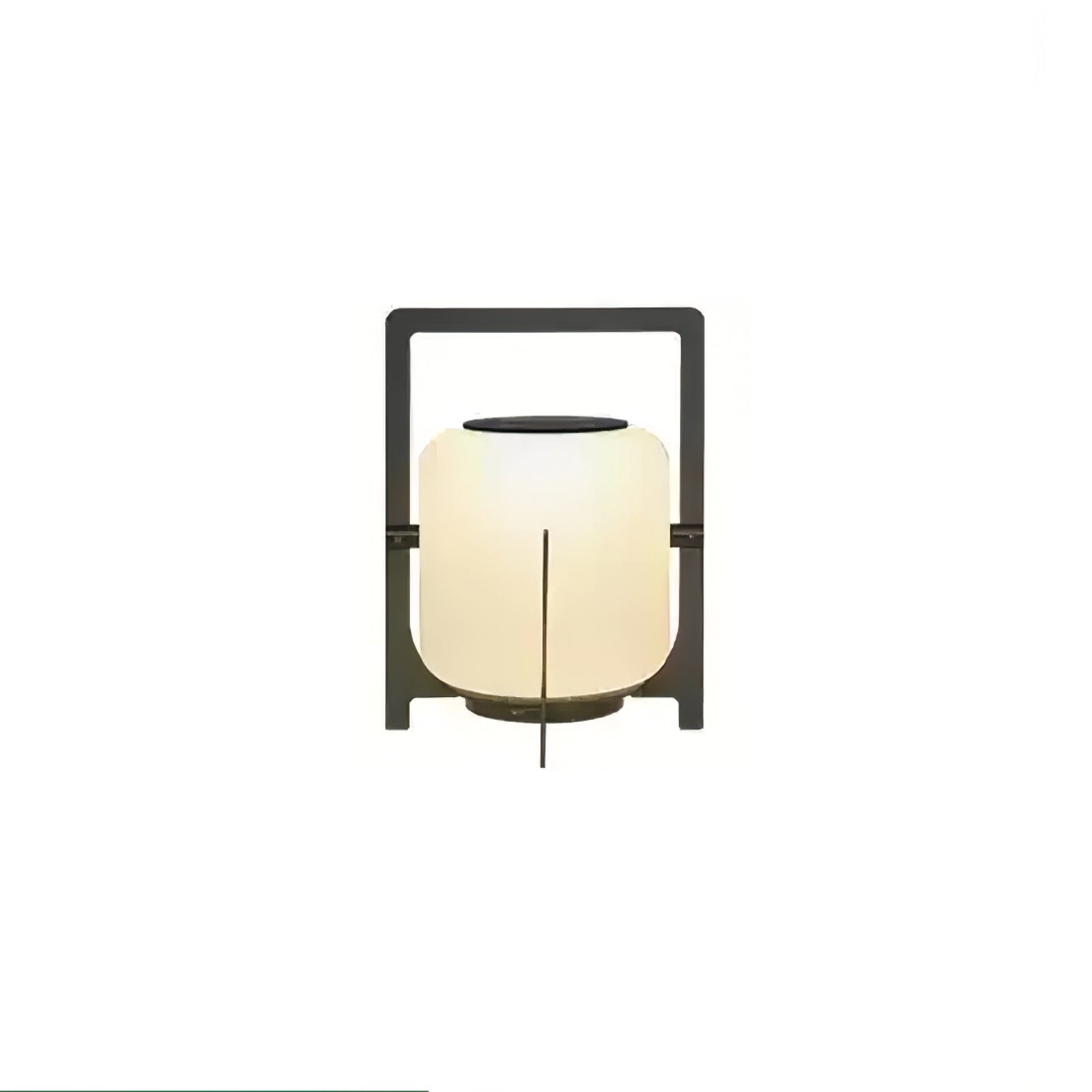 Solar Outdoor Table Lamp | Hand-Crafted White Glass & Stainless Steel | Remote Control