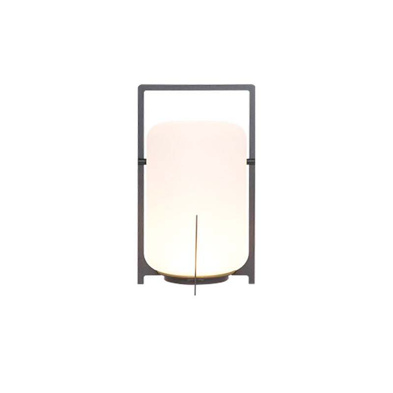 Twilight Lantern Table Light | Stainless Steel & White | 20cm Diameter