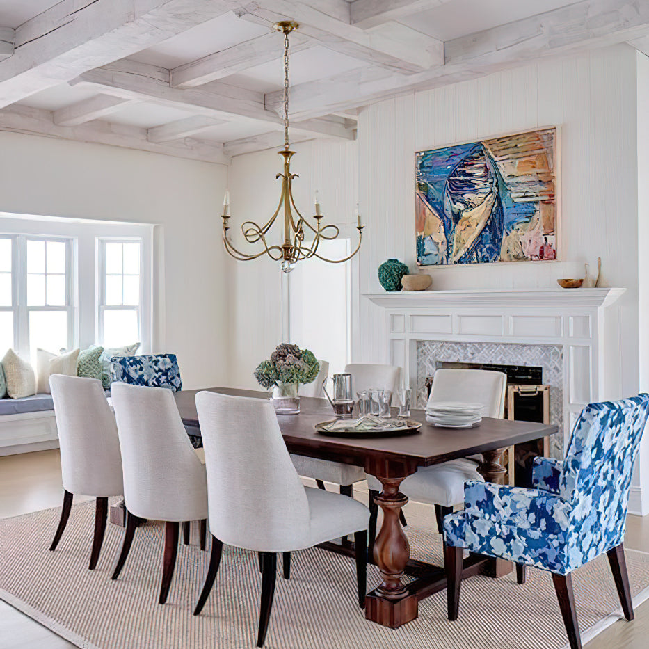 Twist Chandelier | Antique Brass & Crystal | 5-Light