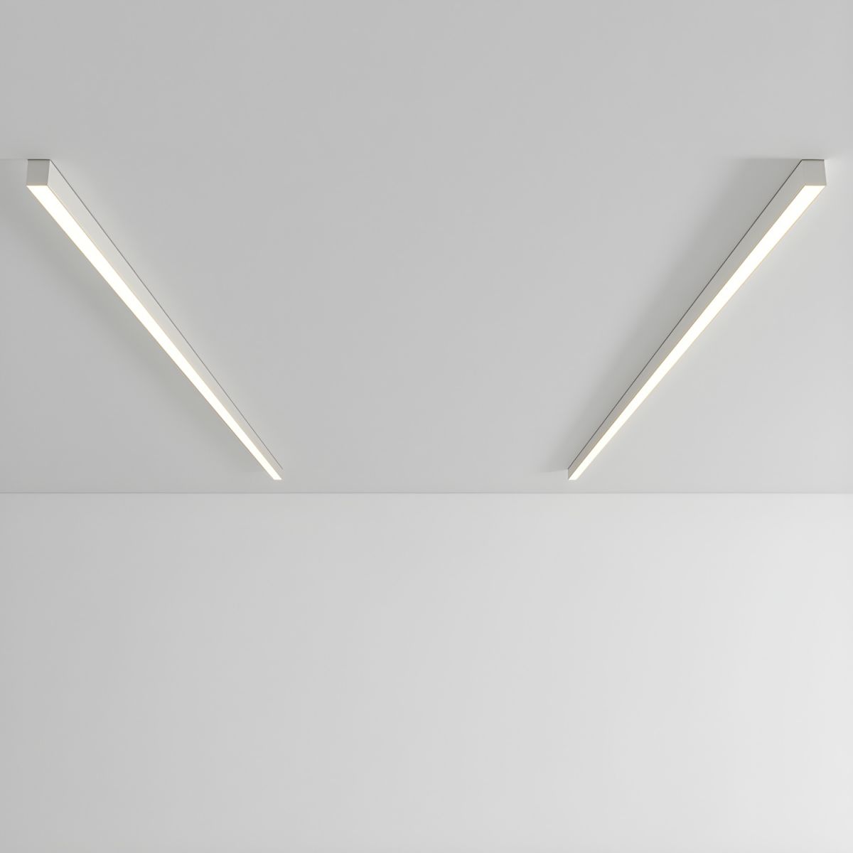 Linear Ceiling Light | Ultra Slim Metal & Acrylic | Multiple Sizes Available